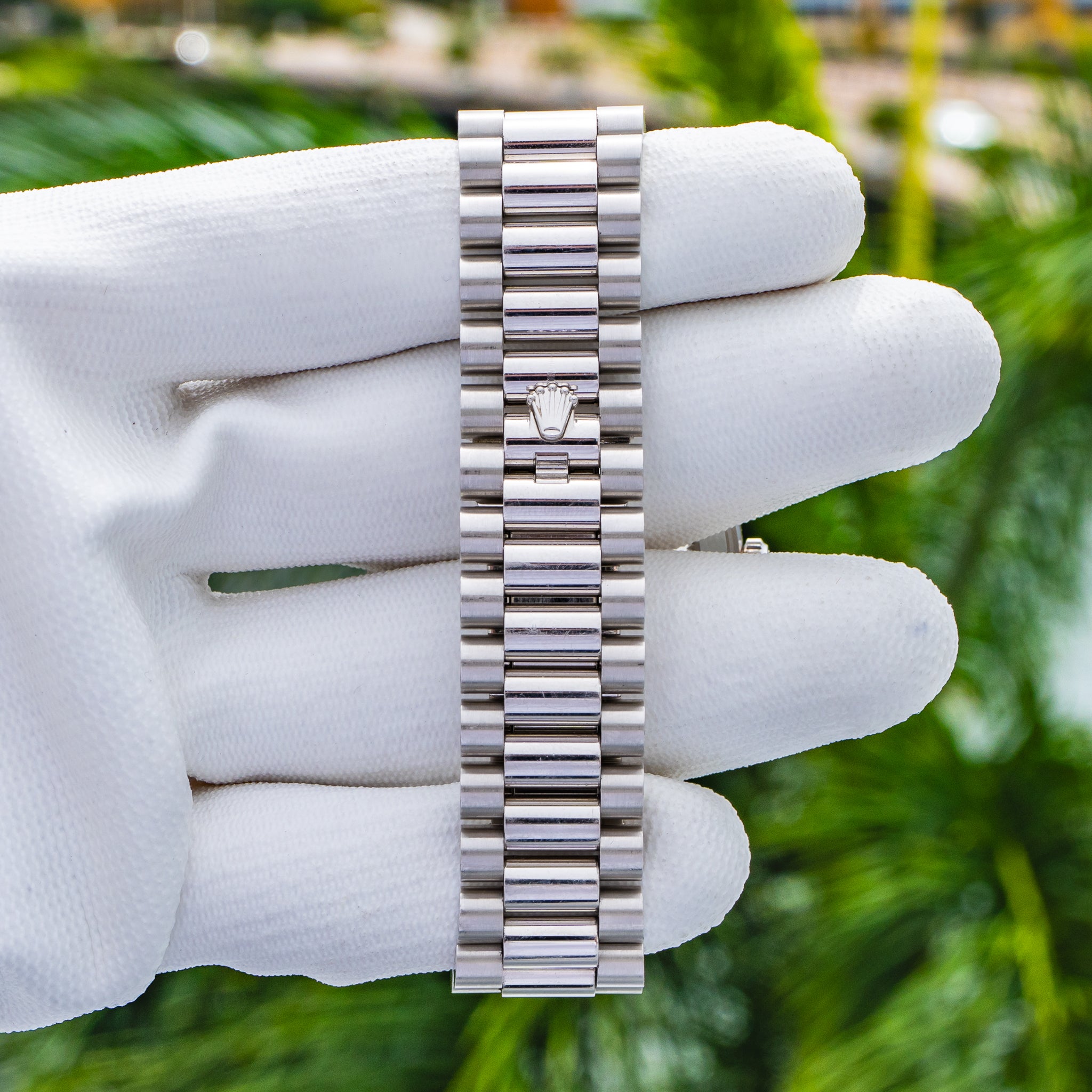 2018 Rolex 228206 Day-Date Platinum Ice Blue Dial 40mm