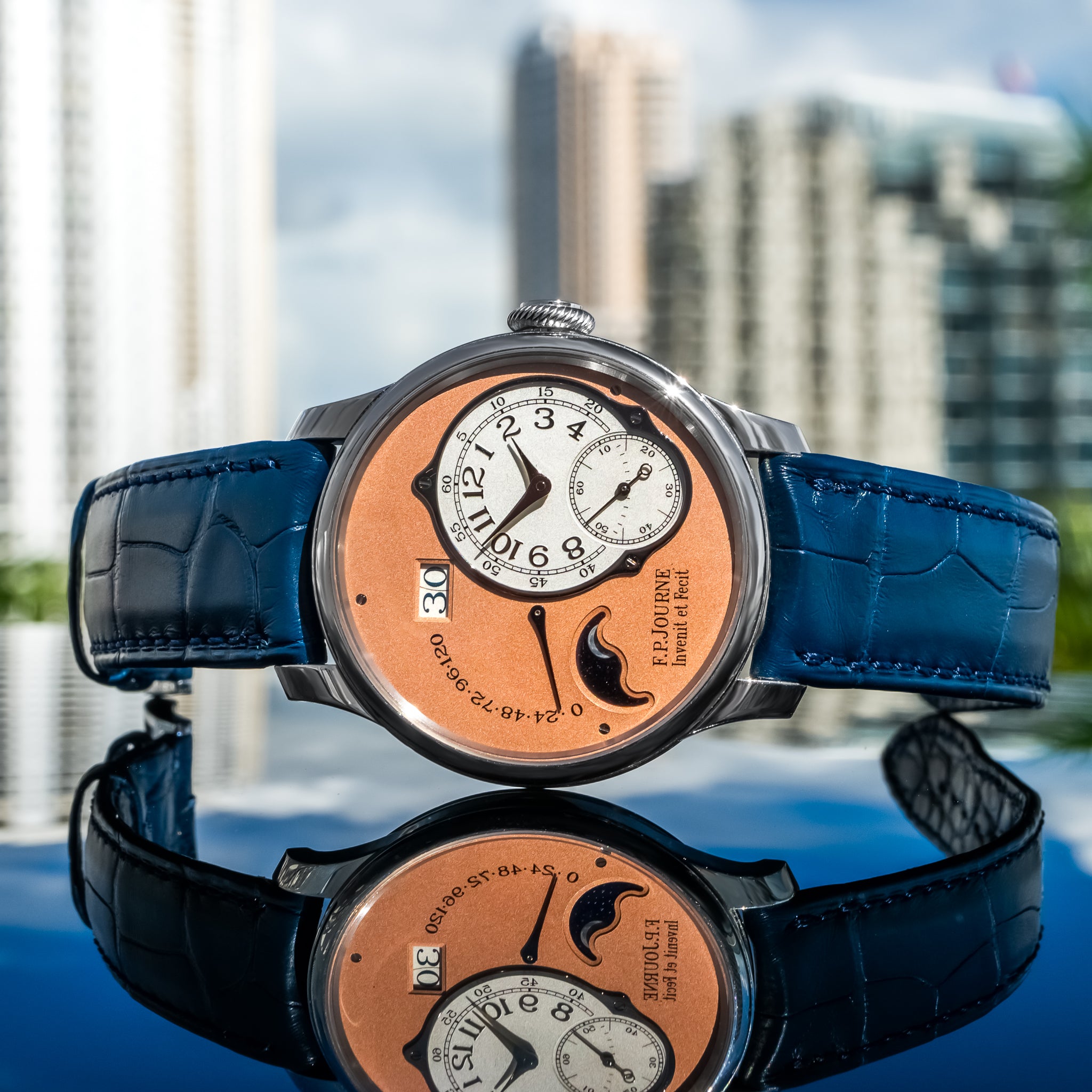 F.P. Journe Octa Lune Platinum Salmon 40mm
