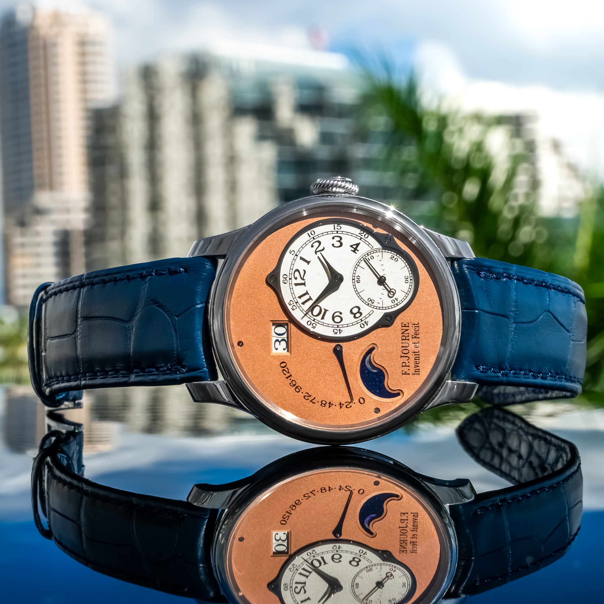 F.P. Journe Octa Lune Platinum Salmon 40mm