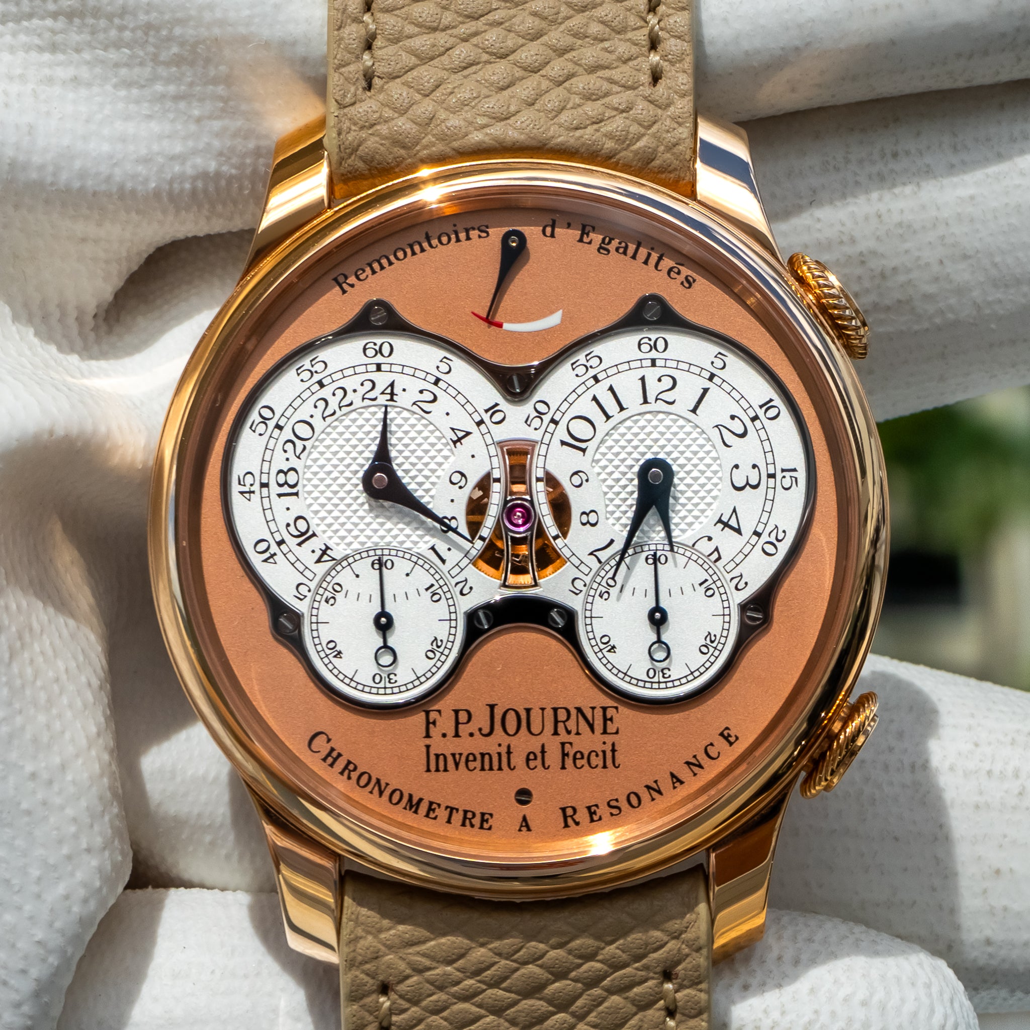F.P. Journe Chronomètre À Résonance Rose Gold Salmon Dial
