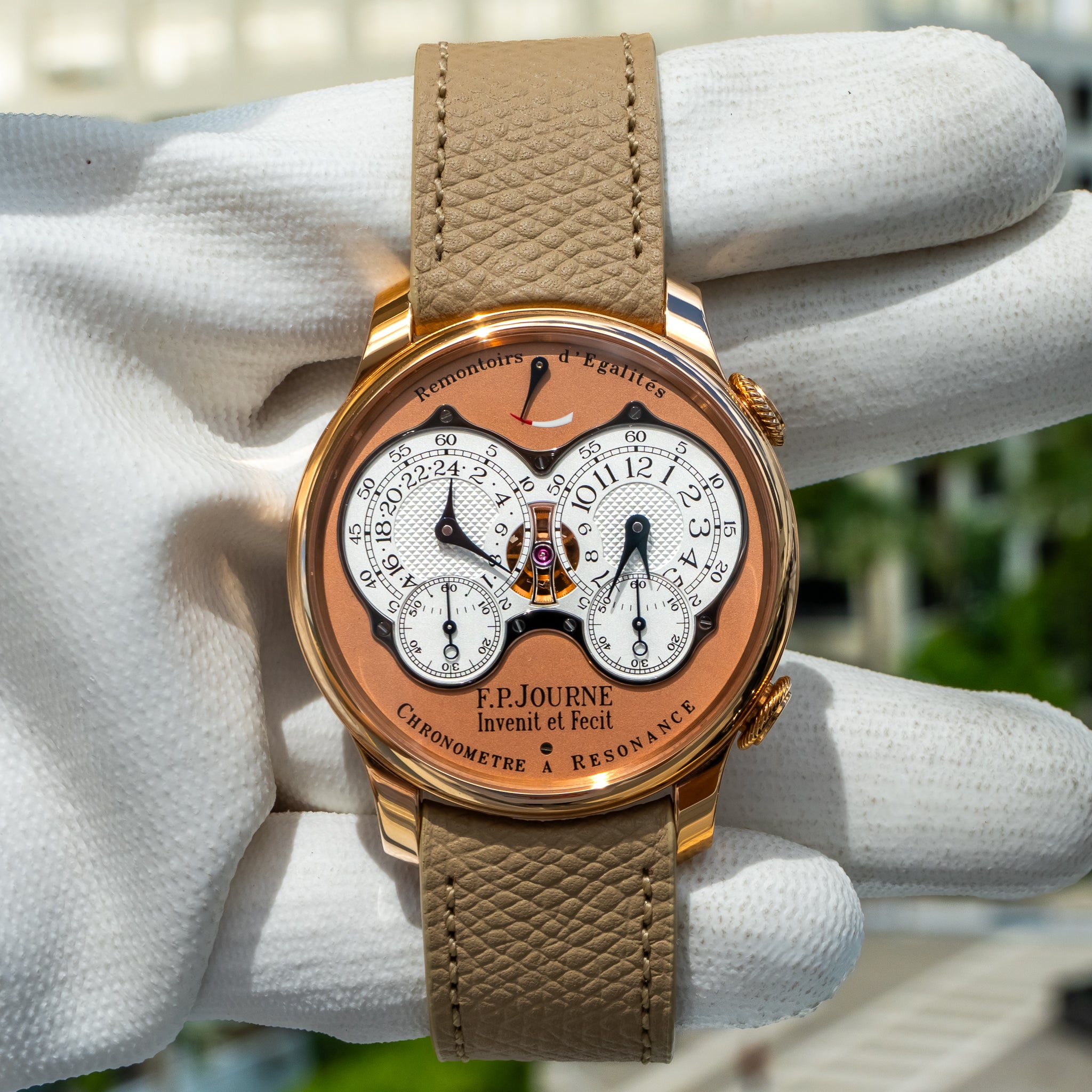 F.P. Journe Chronomètre À Résonance Rose Gold Salmon Dial
