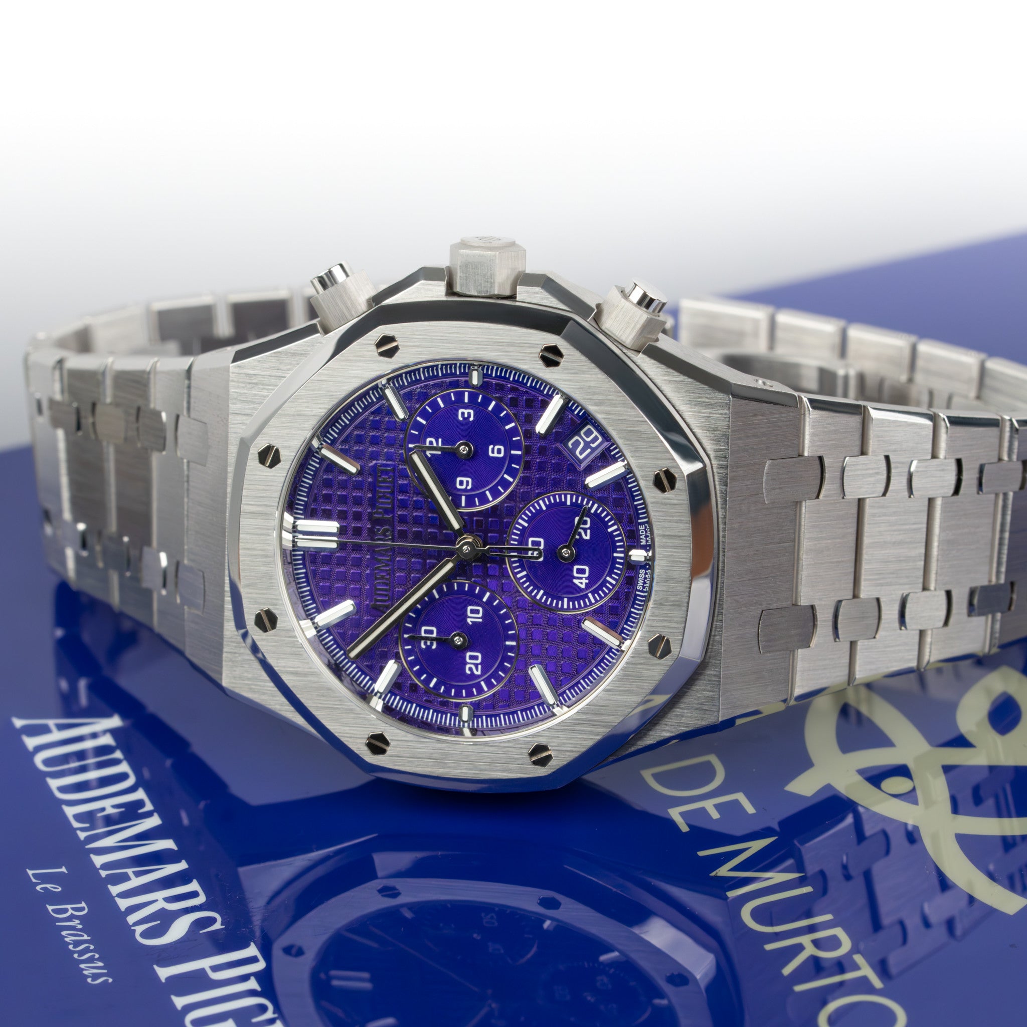 Audemars Piguet Royal Oak Chronograph White Gold Purple Dial 26240BC