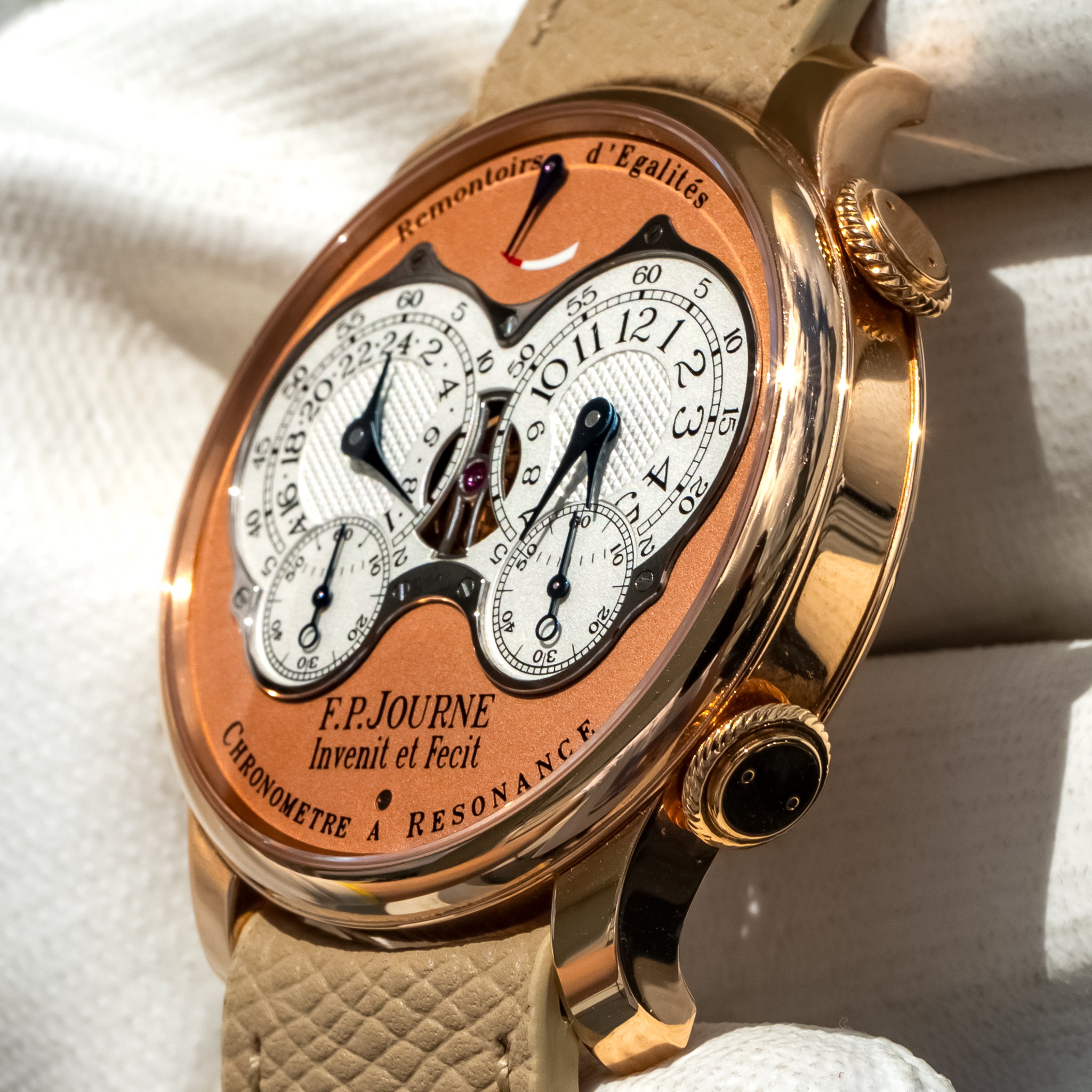F.P. Journe Chronomètre À Résonance Rose Gold Salmon Dial