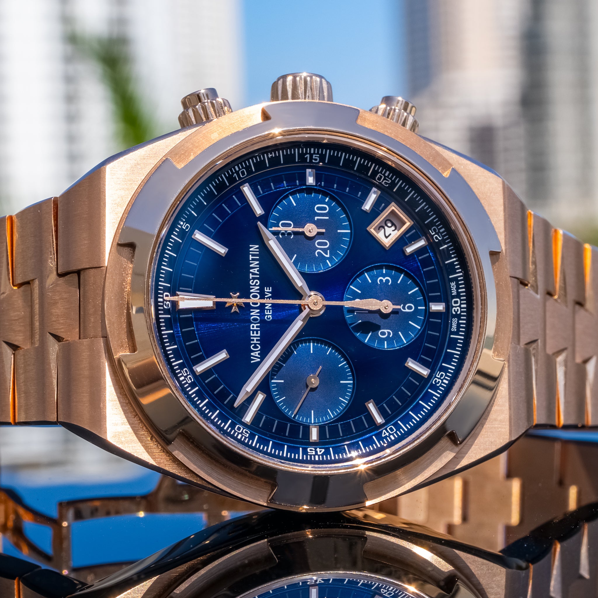 2023 Vacheron Constantin Overseas Chronograph Rose 42mm 5500V/110R-B952
