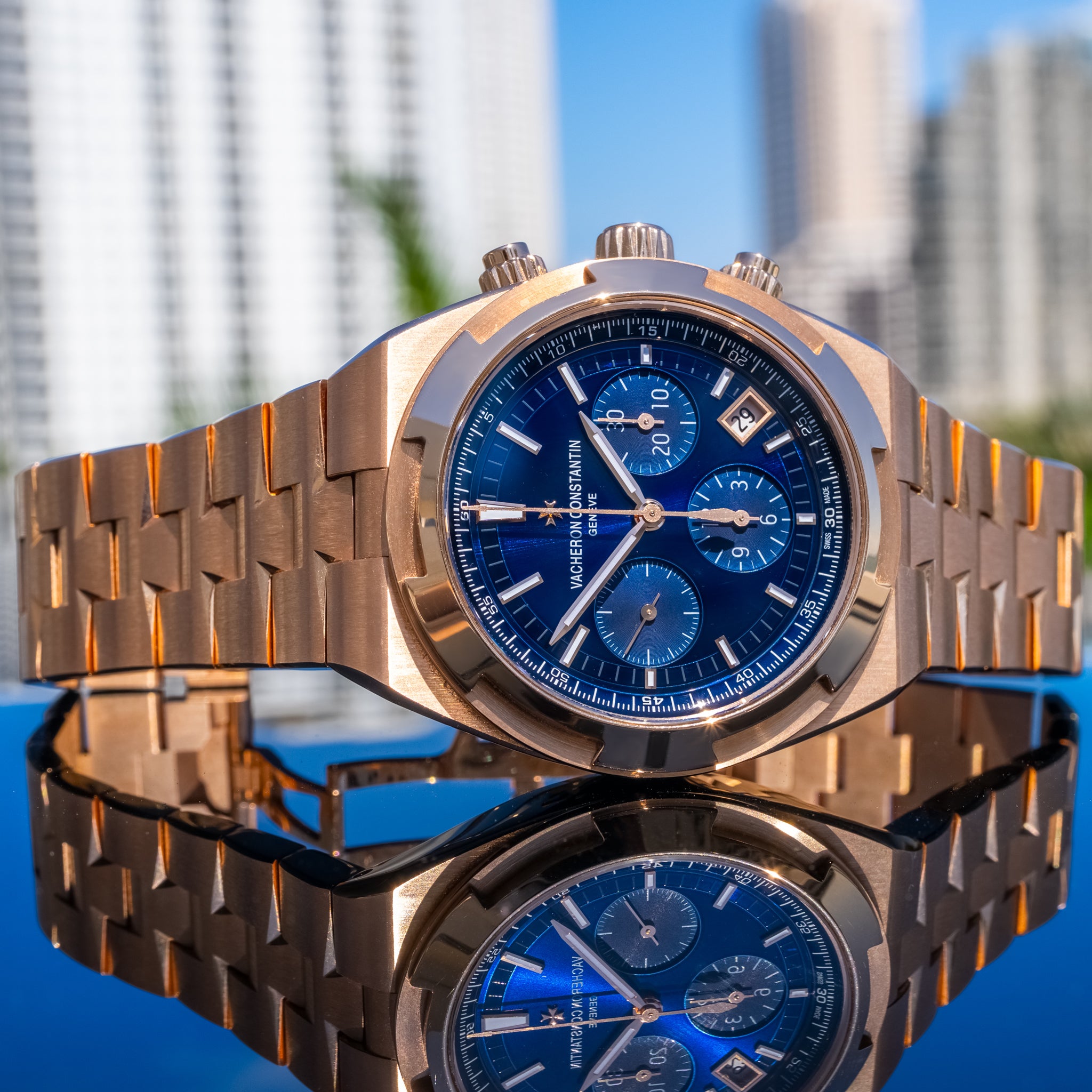 2023 Vacheron Constantin Overseas Chronograph Rose 42mm 5500V/110R-B952