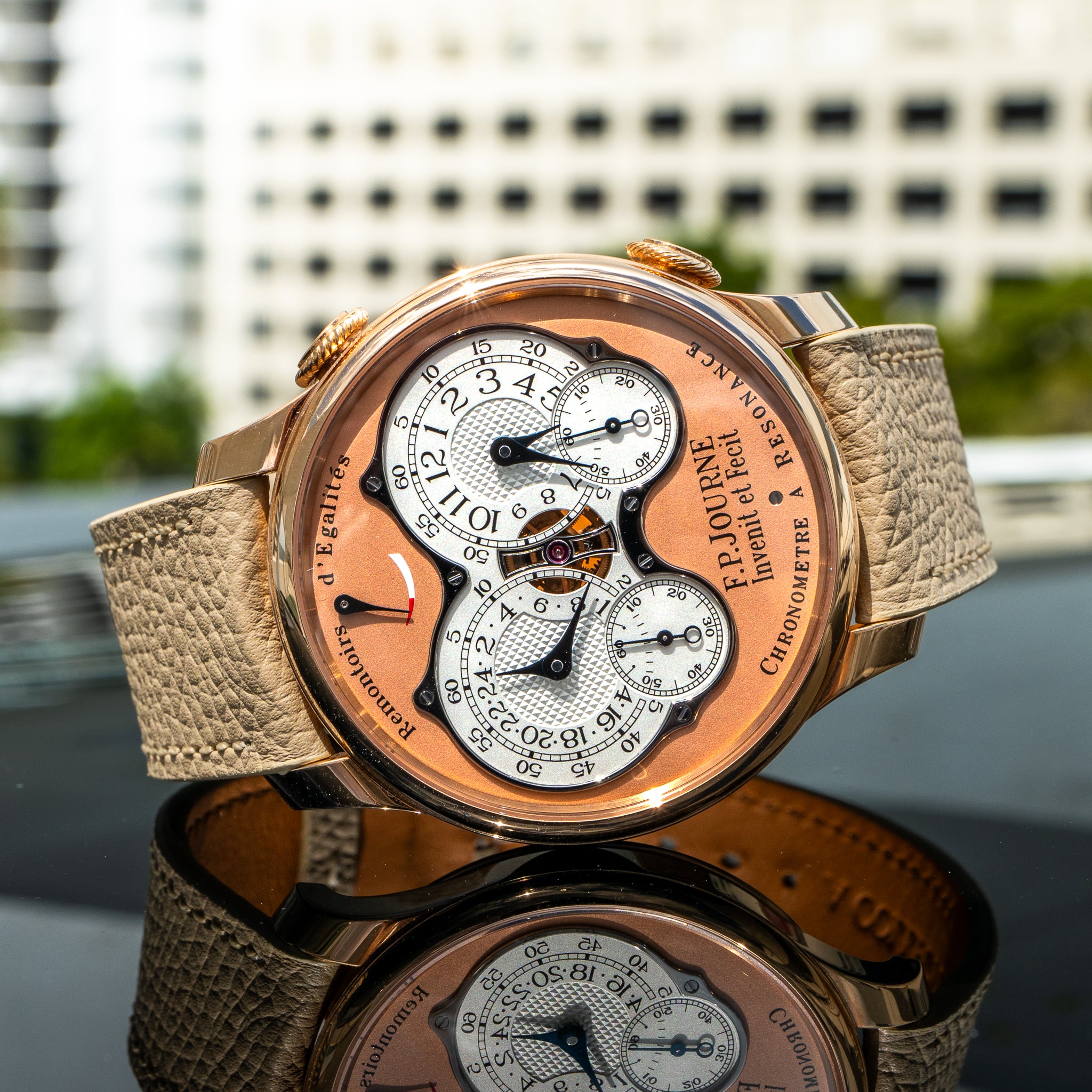 F.P. Journe Chronomètre À Résonance Rose Gold Salmon Dial