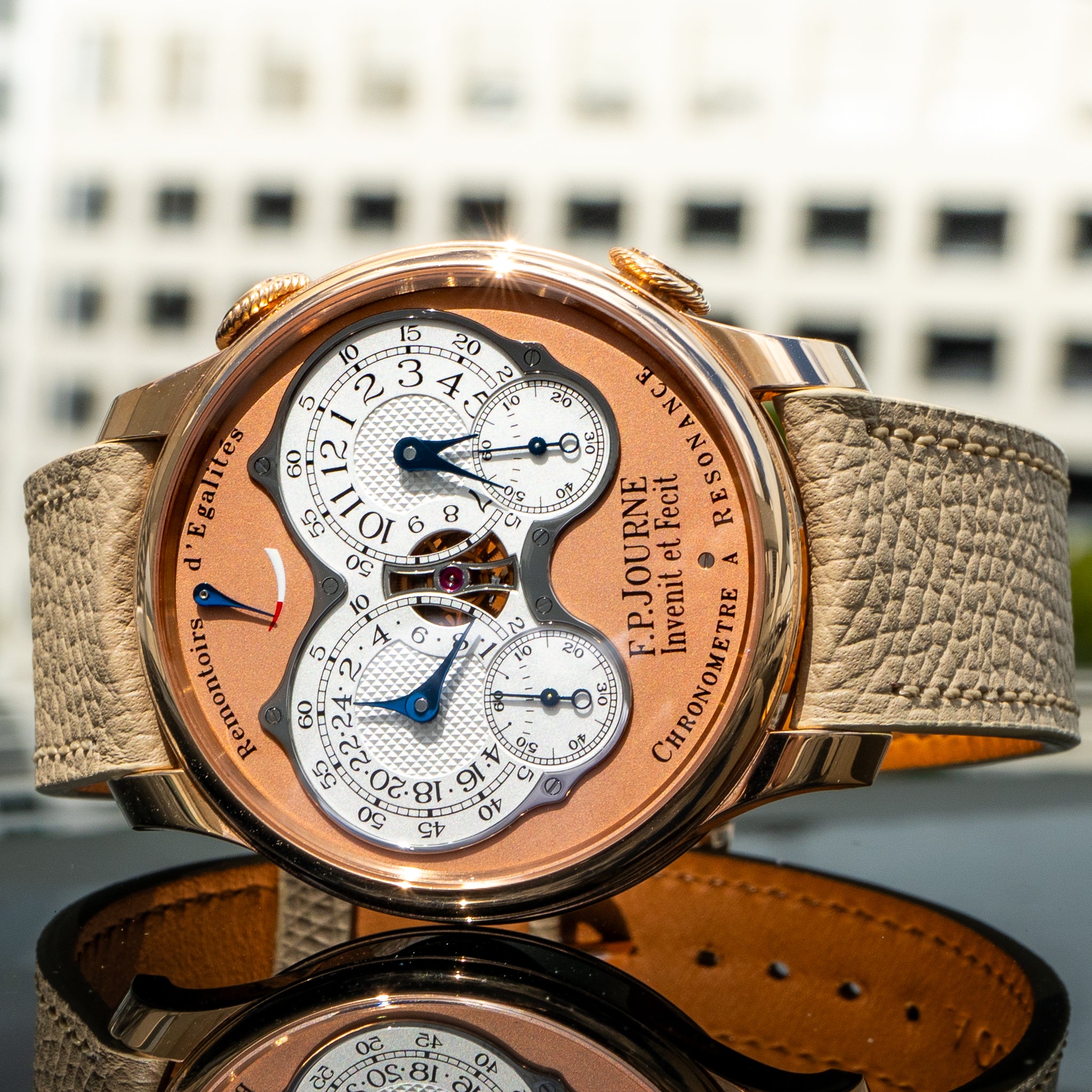 F.P. Journe Chronomètre À Résonance Rose Gold Salmon Dial