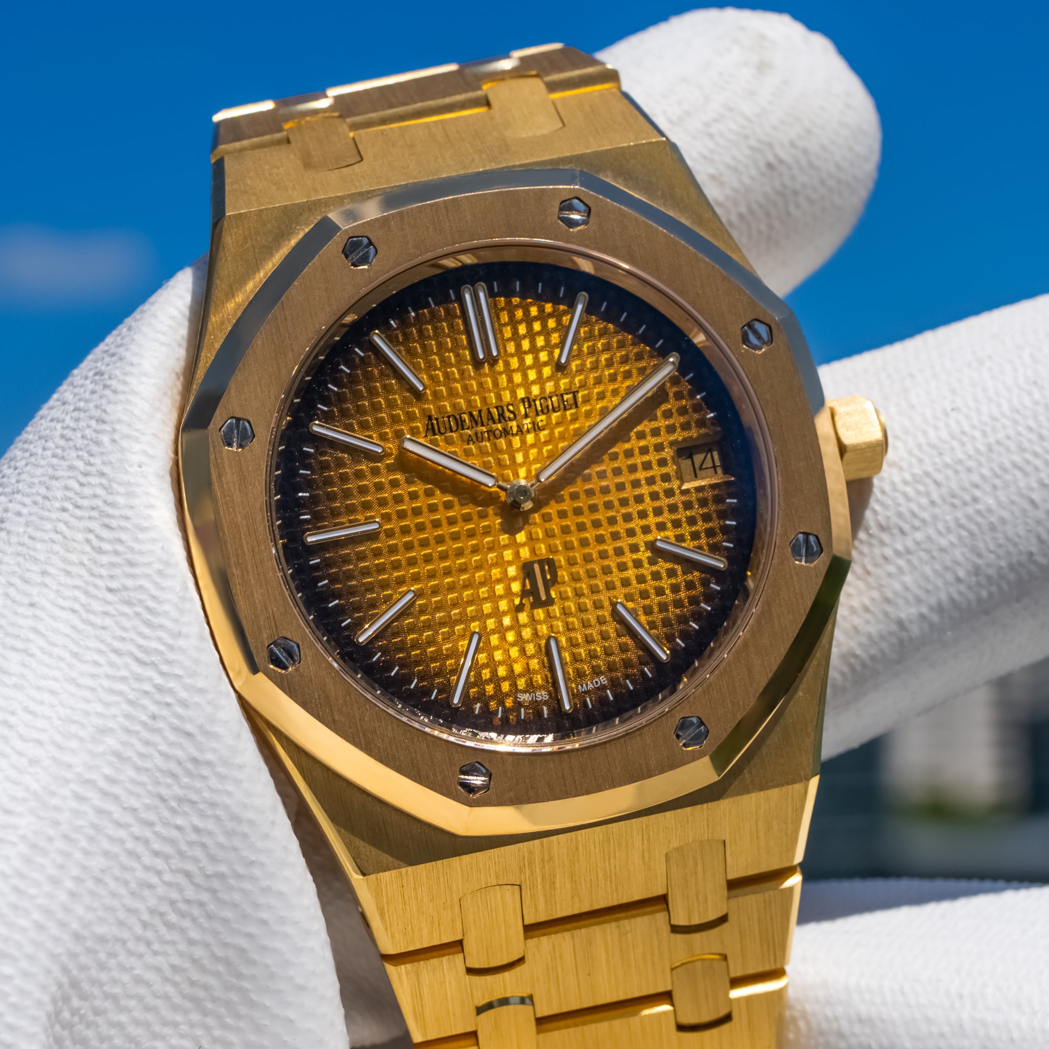 2022 Audemars Piguet 16202BA Royal Oak "Jumbo" 50th Anniversary 39mm