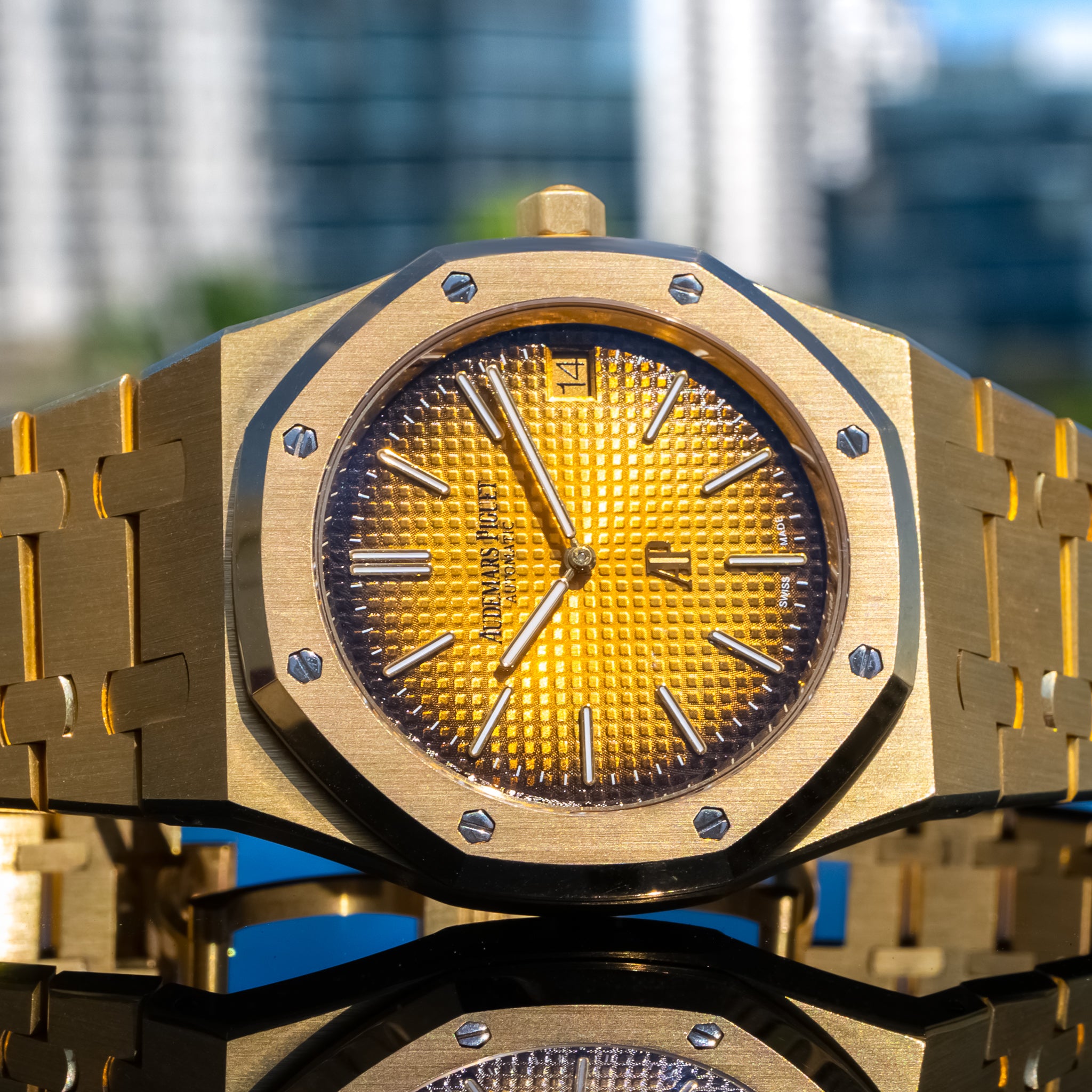 2022 Audemars Piguet 16202BA Royal Oak "Jumbo" 50th Anniversary 39mm