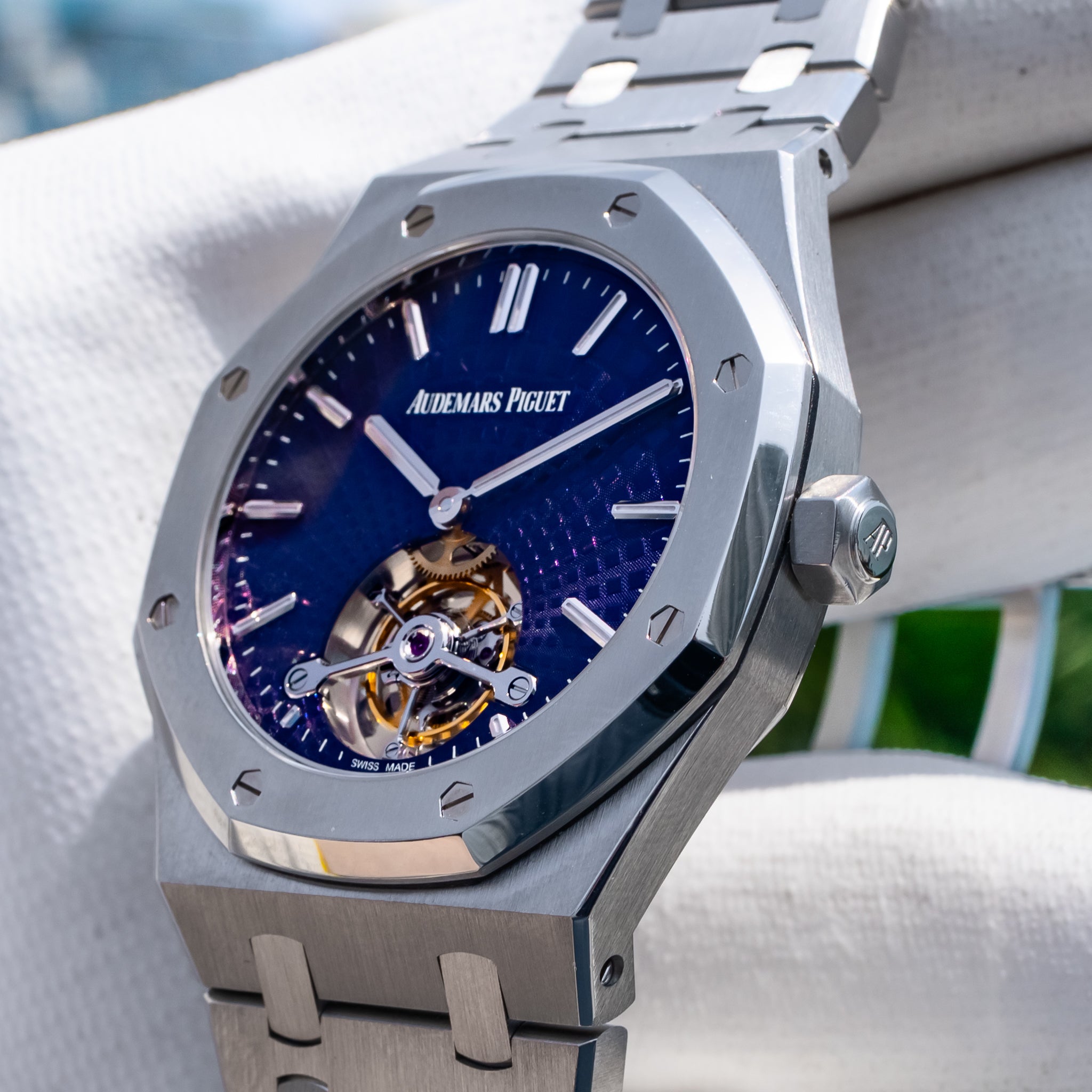 Audemars Piguet 26522ST Royal Oak Flying Tourbillon Purple Dial 41mm