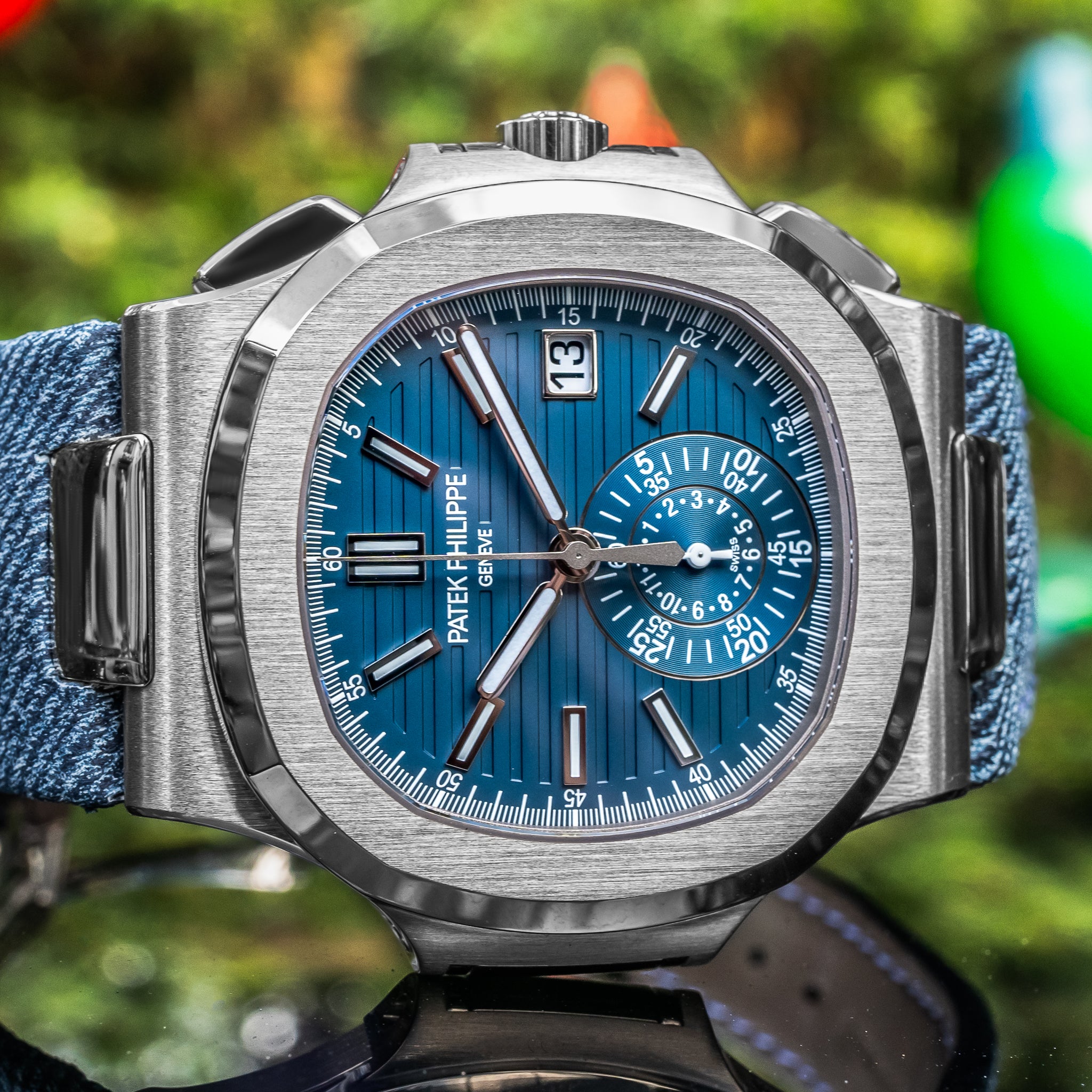 2025 Patek Philippe Nautilus 5980/60G Travel Time Chronograph