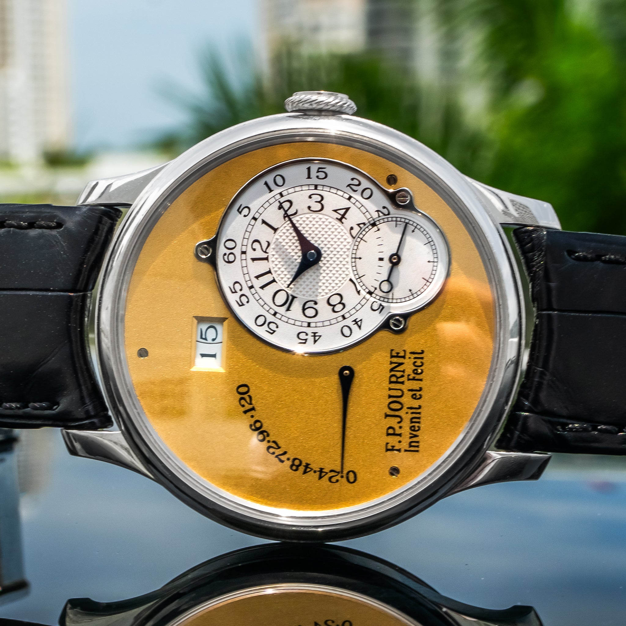F.P. Journe 02A Octa Reserve De Marche Platinum Brass Movement 38mm