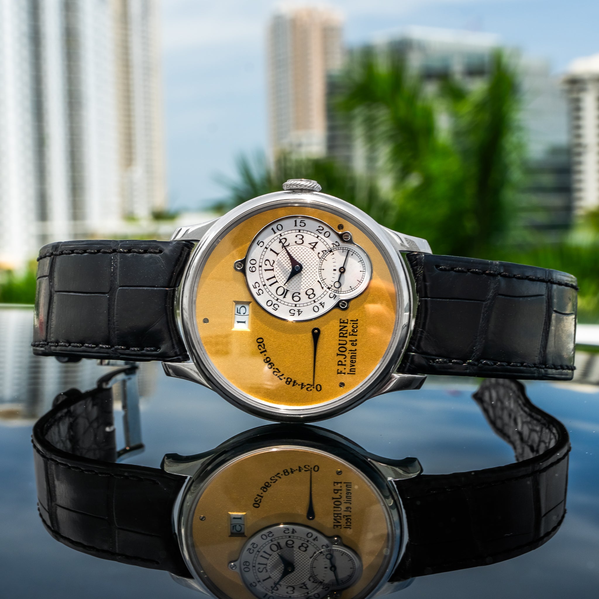 F.P. Journe 02A Octa Reserve De Marche Platinum Brass Movement 38mm