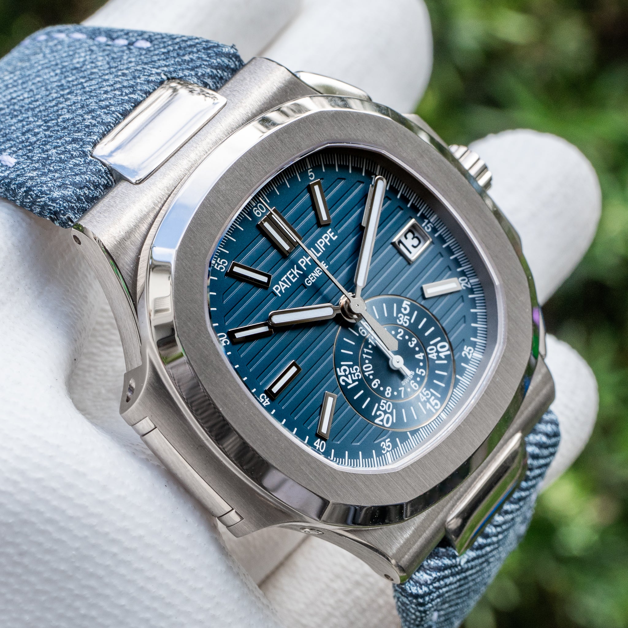 2025 Patek Philippe Nautilus 5980/60G Travel Time Chronograph