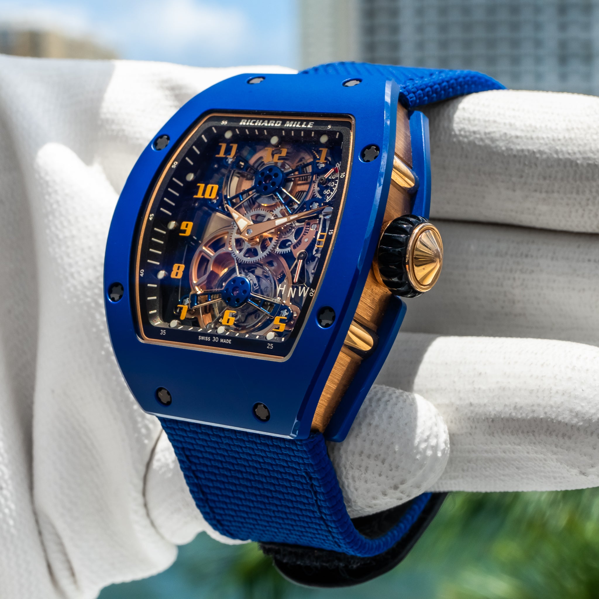 2023 Richard Mille RM17-02 Blue Ceramic Manual Winding Tourbillon