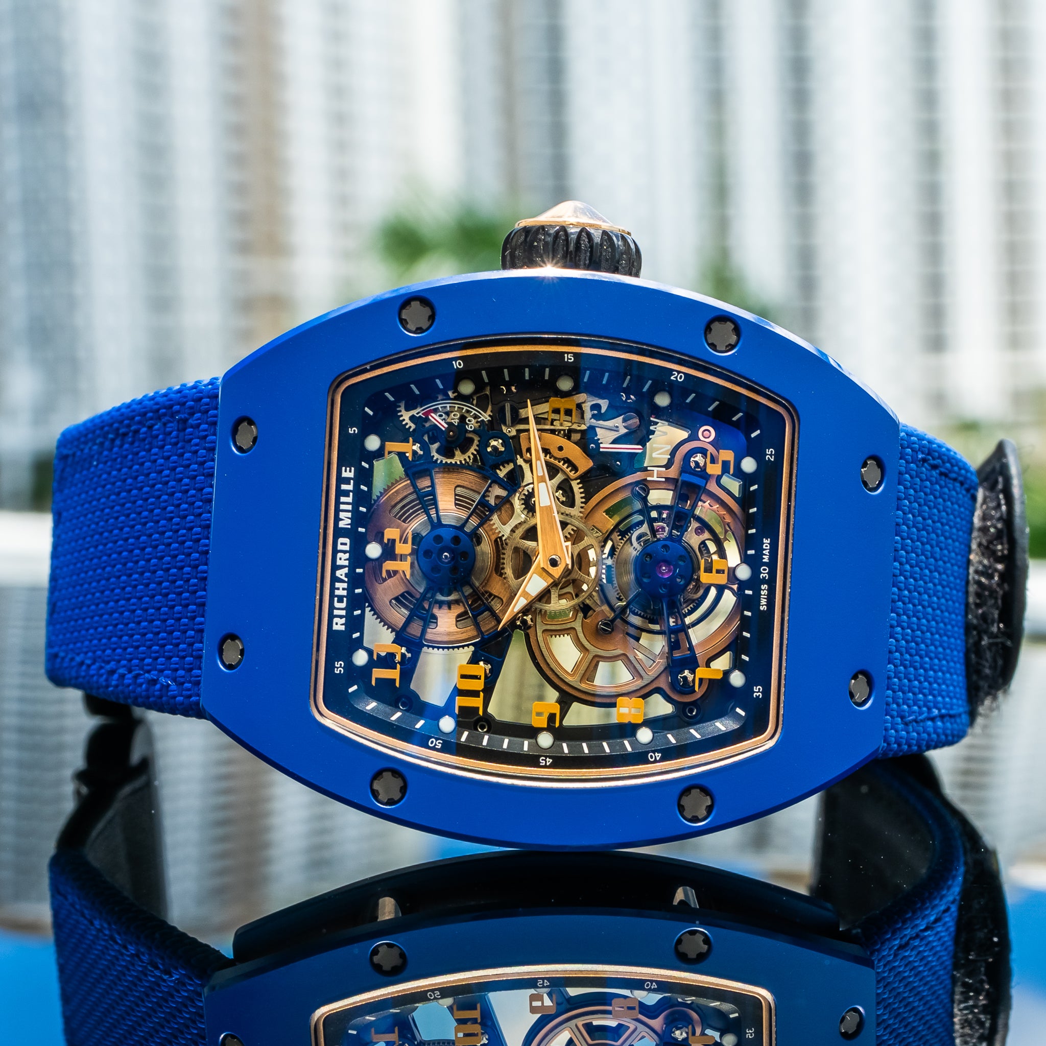 2023 Richard Mille RM17-02 Blue Ceramic Manual Winding Tourbillon