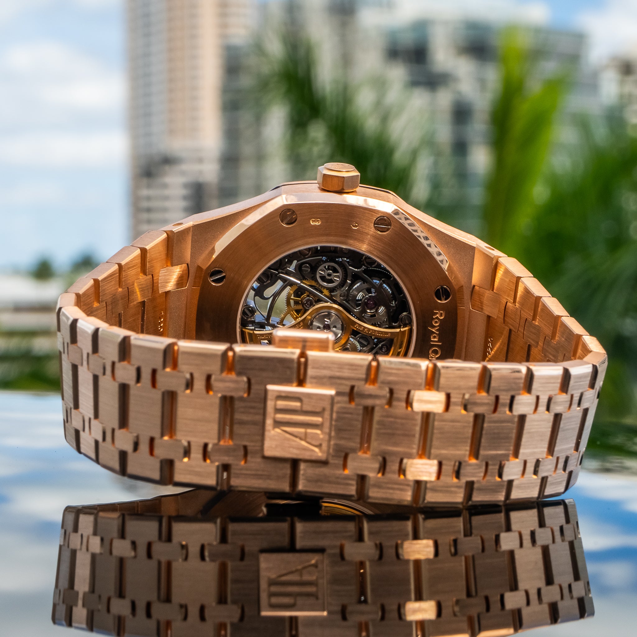 2023 Audemars Piguet 15407or Royal Oak Double Balance Wheel Openworked Rose Gold 41mm