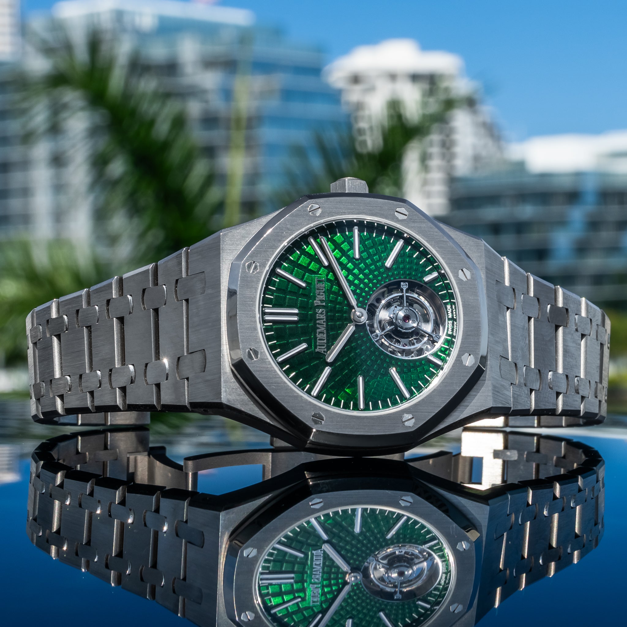 2022 Audemars Piguet Royal Oak 26534ti Flying Tourbillon Green