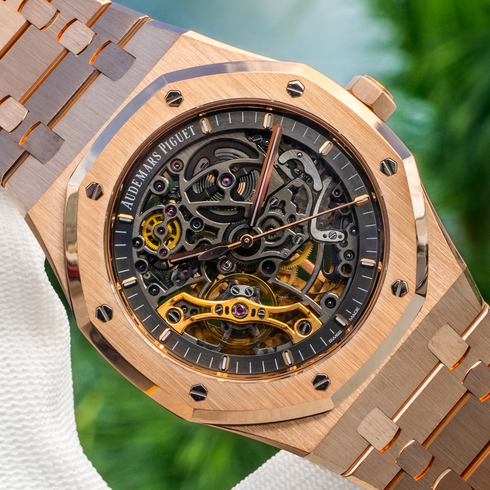 2023 Audemars Piguet 15407or Royal Oak Double Balance Wheel Openworked Rose Gold 41mm