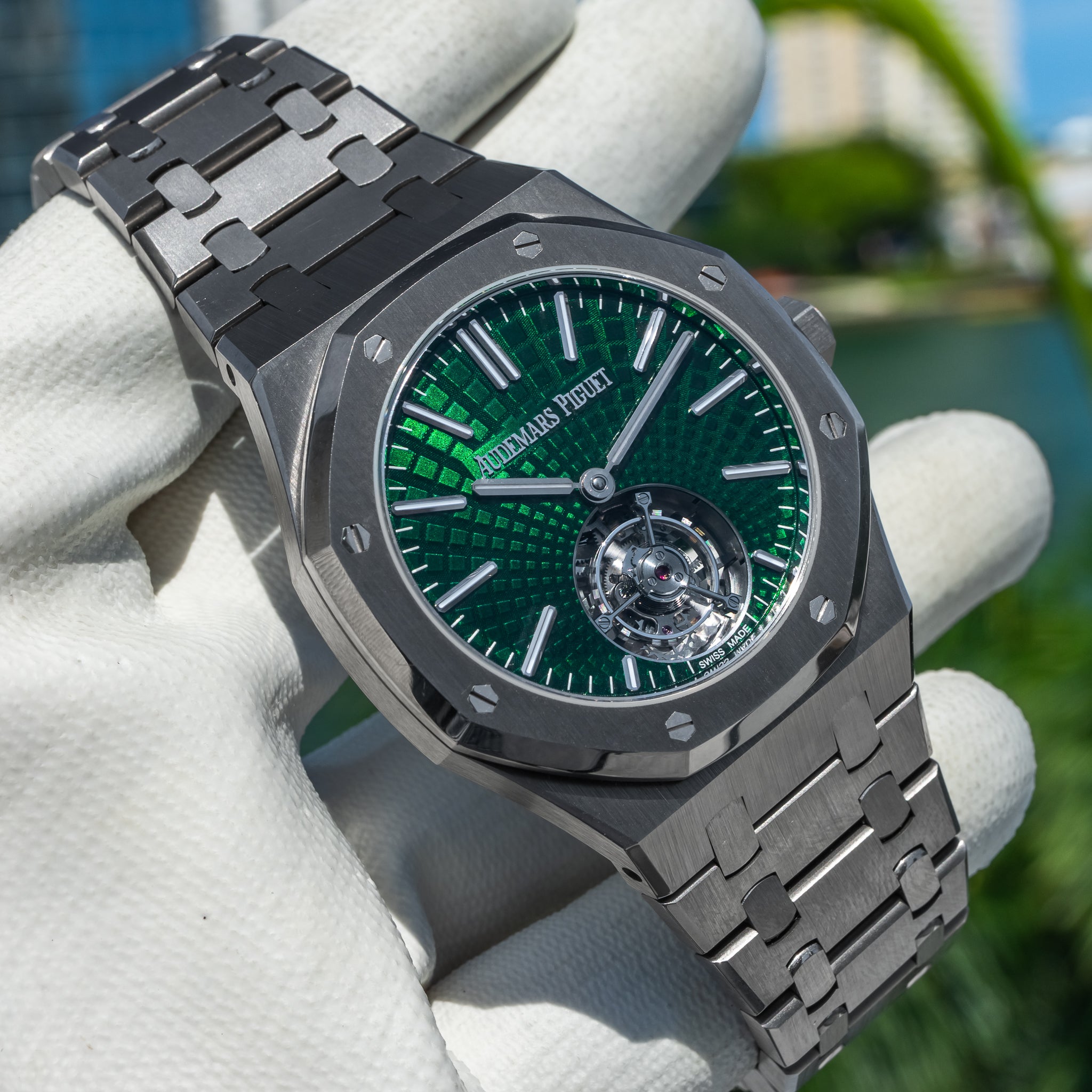 2022 Audemars Piguet Royal Oak 26534ti Flying Tourbillon Green
