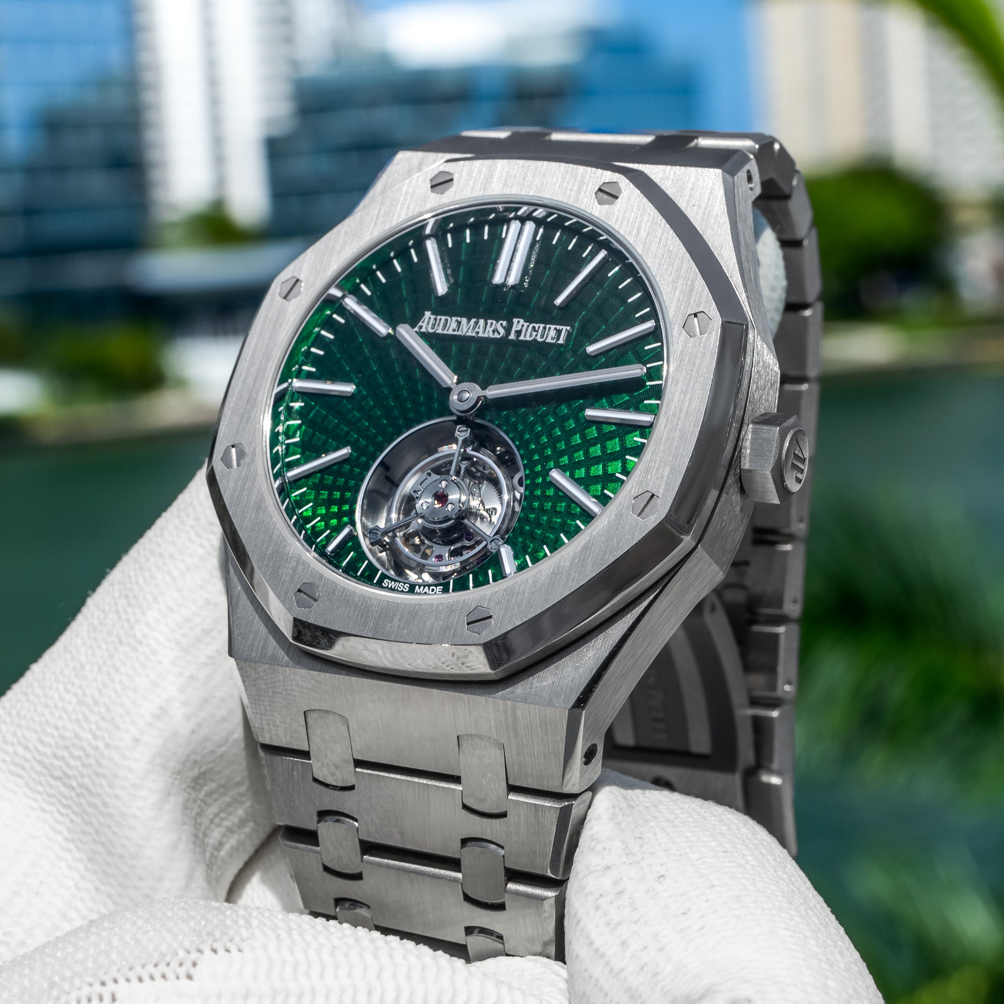 2022 Audemars Piguet Royal Oak 26534ti Flying Tourbillon Green