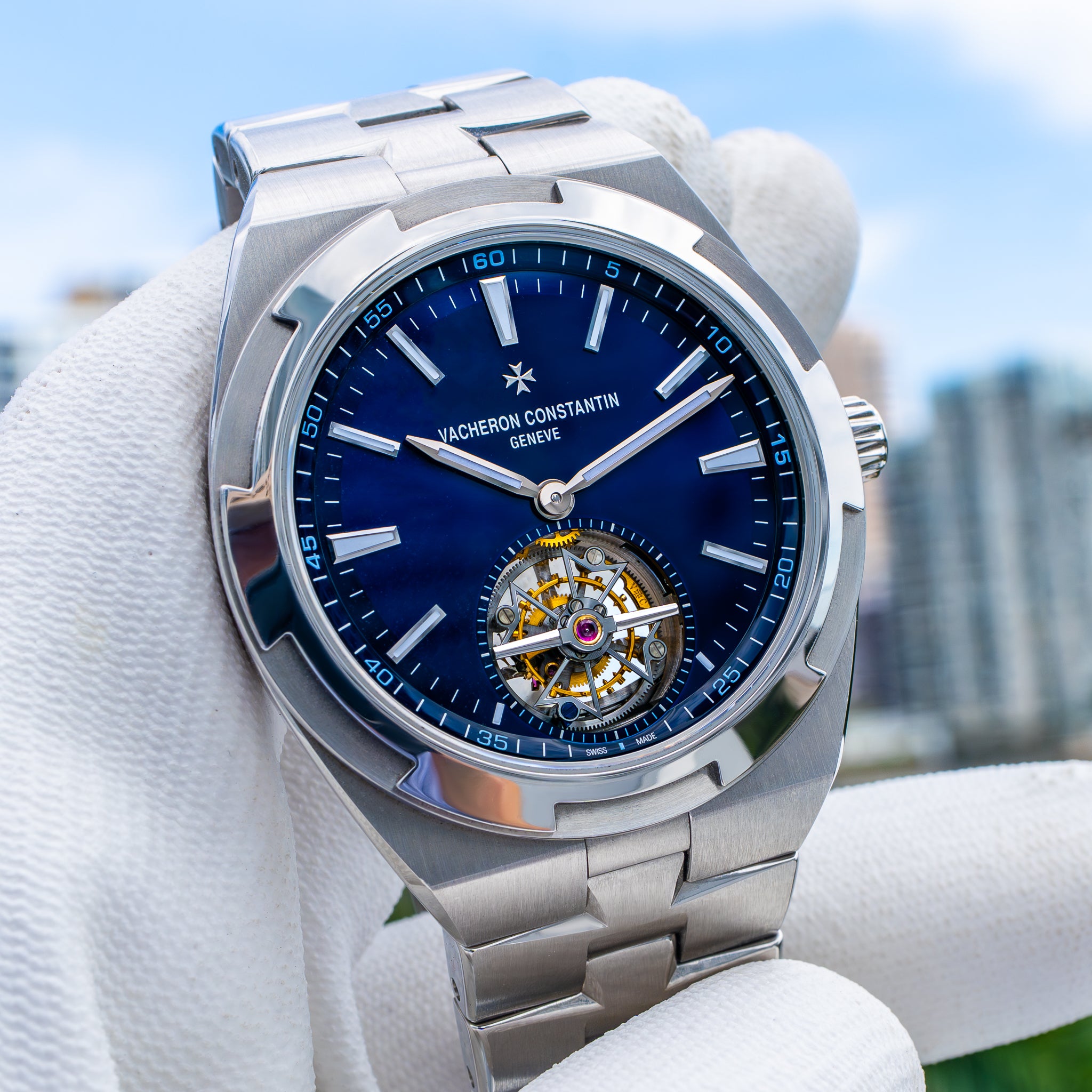 2021 Vacheron Constantin Overseas Tourbillon Stainless Steel 6000V/110A-B544