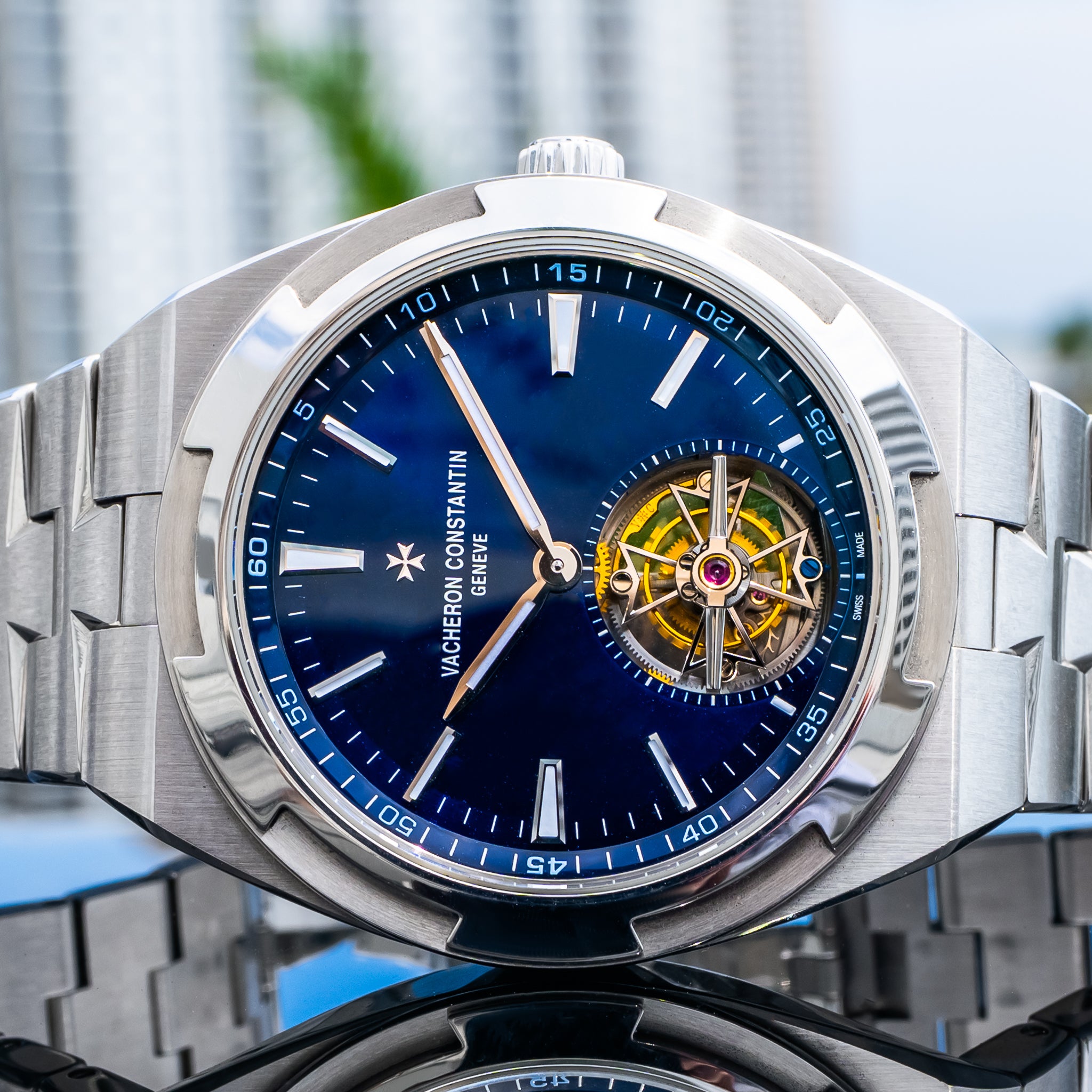 2021 Vacheron Constantin Overseas Tourbillon Stainless Steel 6000V/110A-B544
