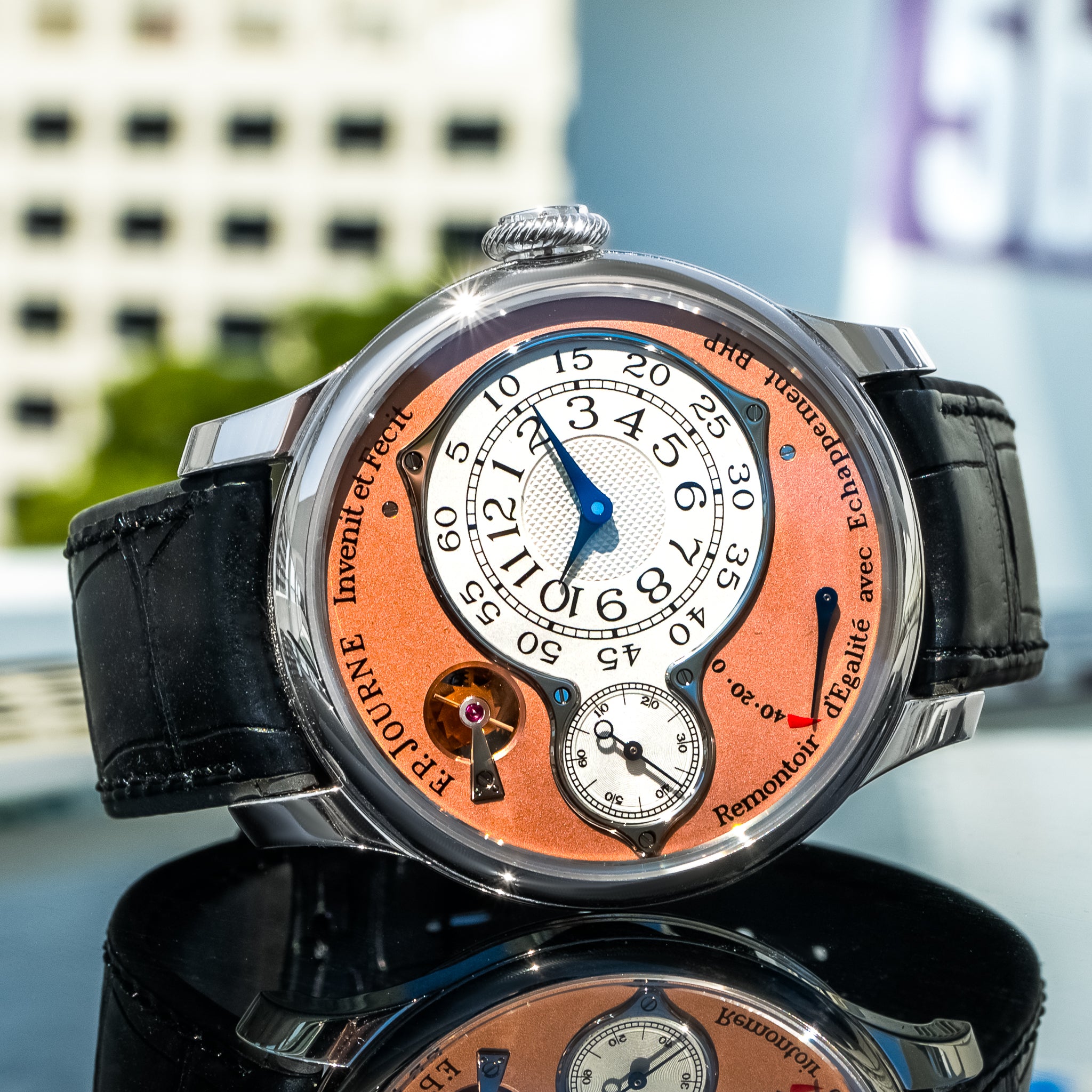 F.P. Journe Chronomètre Optimum Platinum Salmon Dial 40mm
