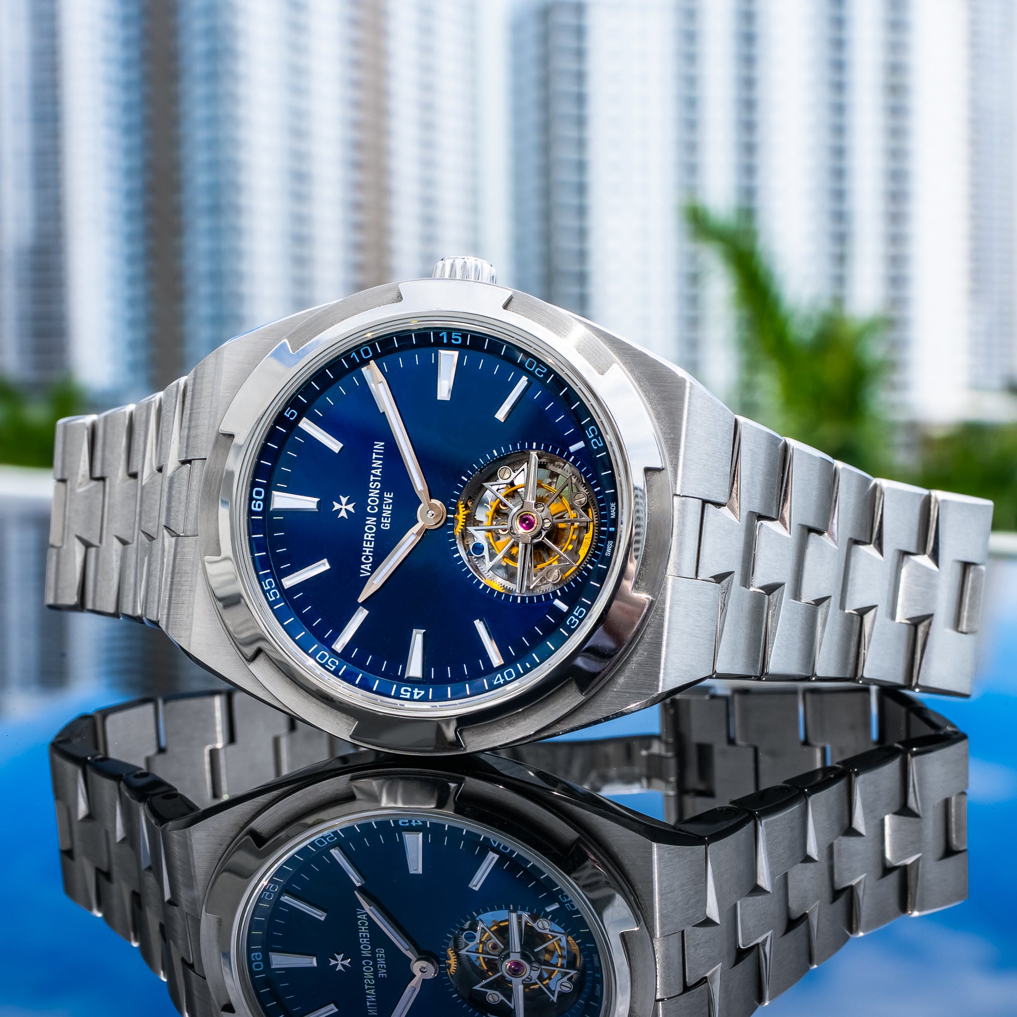 2021 Vacheron Constantin Overseas Tourbillon Stainless Steel 6000V/110A-B544
