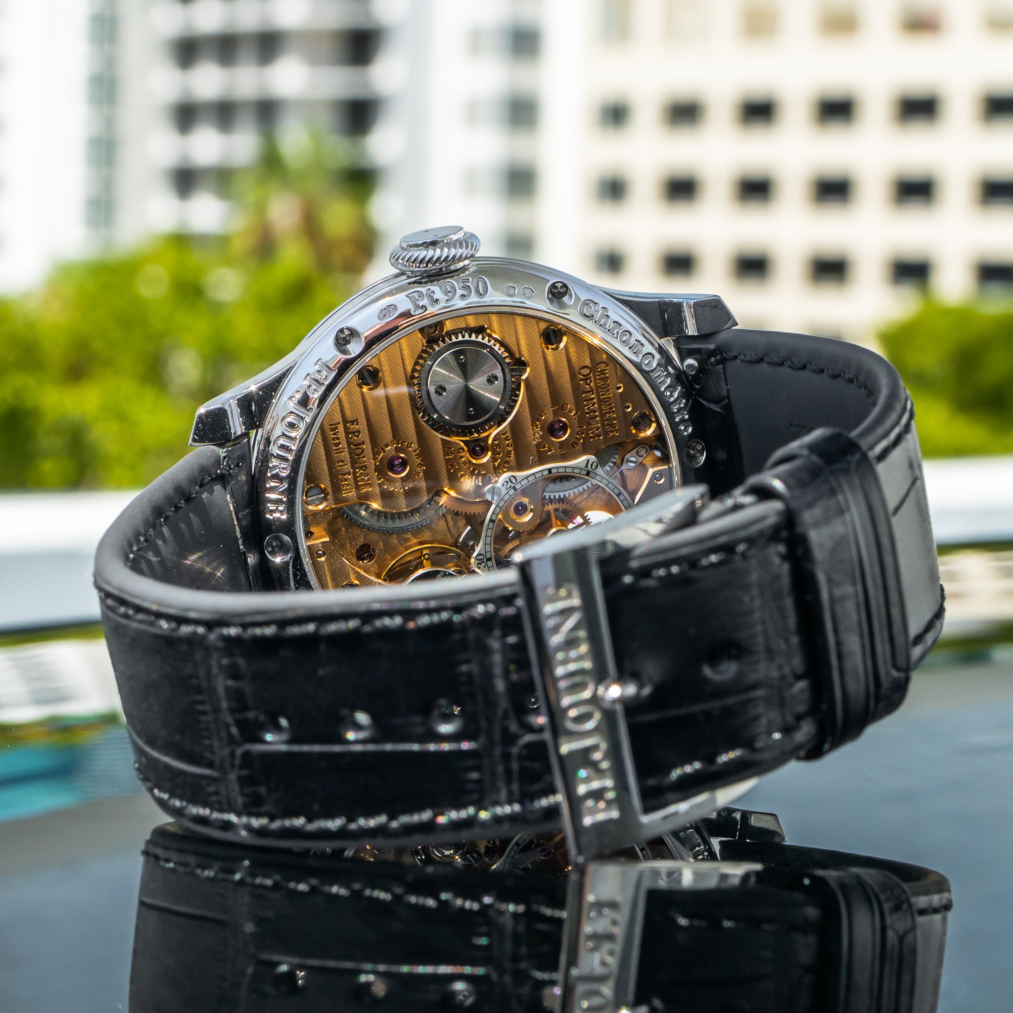 F.P. Journe Chronomètre Optimum Platinum Salmon Dial 40mm