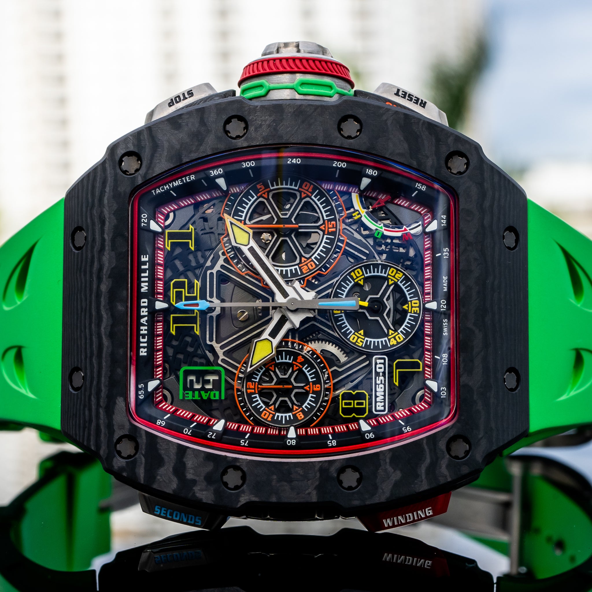 Richard Mille Green Watch Richard Mille 2021 RM 65-01 Split