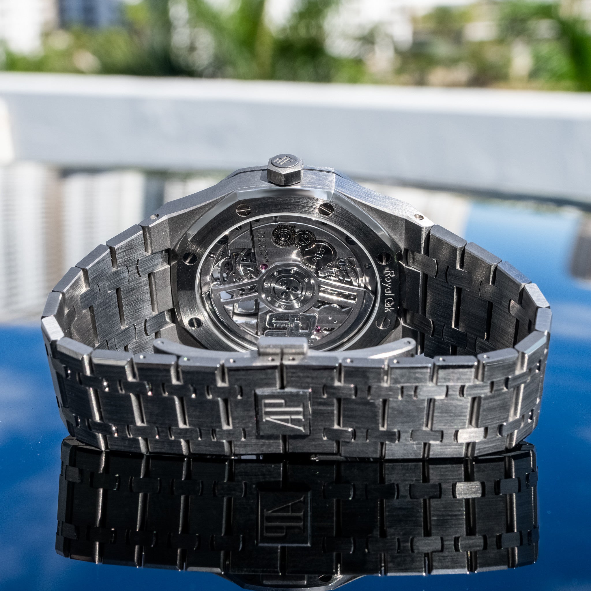 2022 Audemars Piguet Royal Oak 26730ti Titanium Blue Dial 50th Anniversary