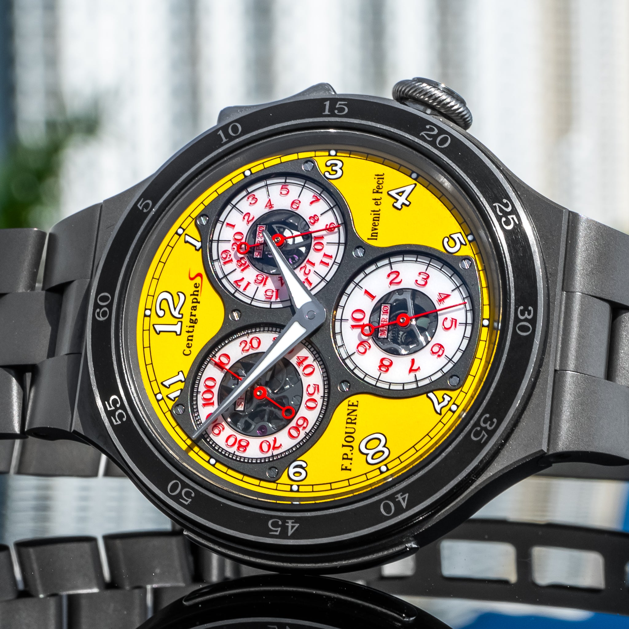 F.P. Journe LineSport Centigraphe Titanium Yellow Dial 44mm