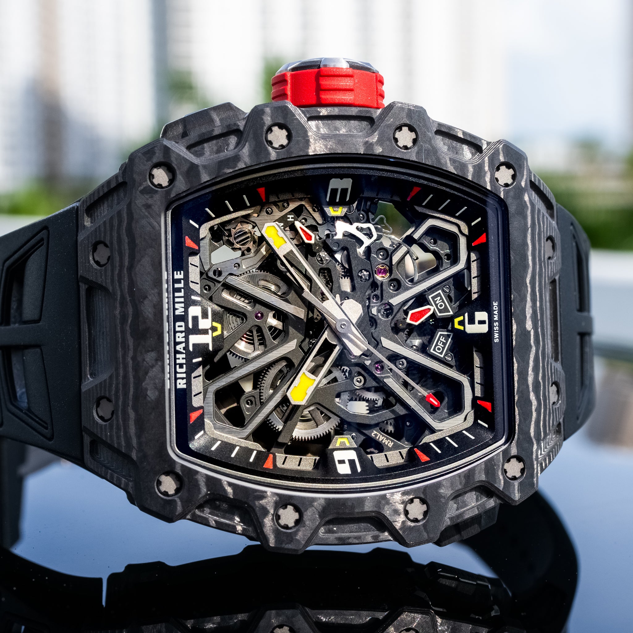 Richard Mille Unworn 2024 RM 35-03 Rafa Nadal Black Carbon / Quartz TPT