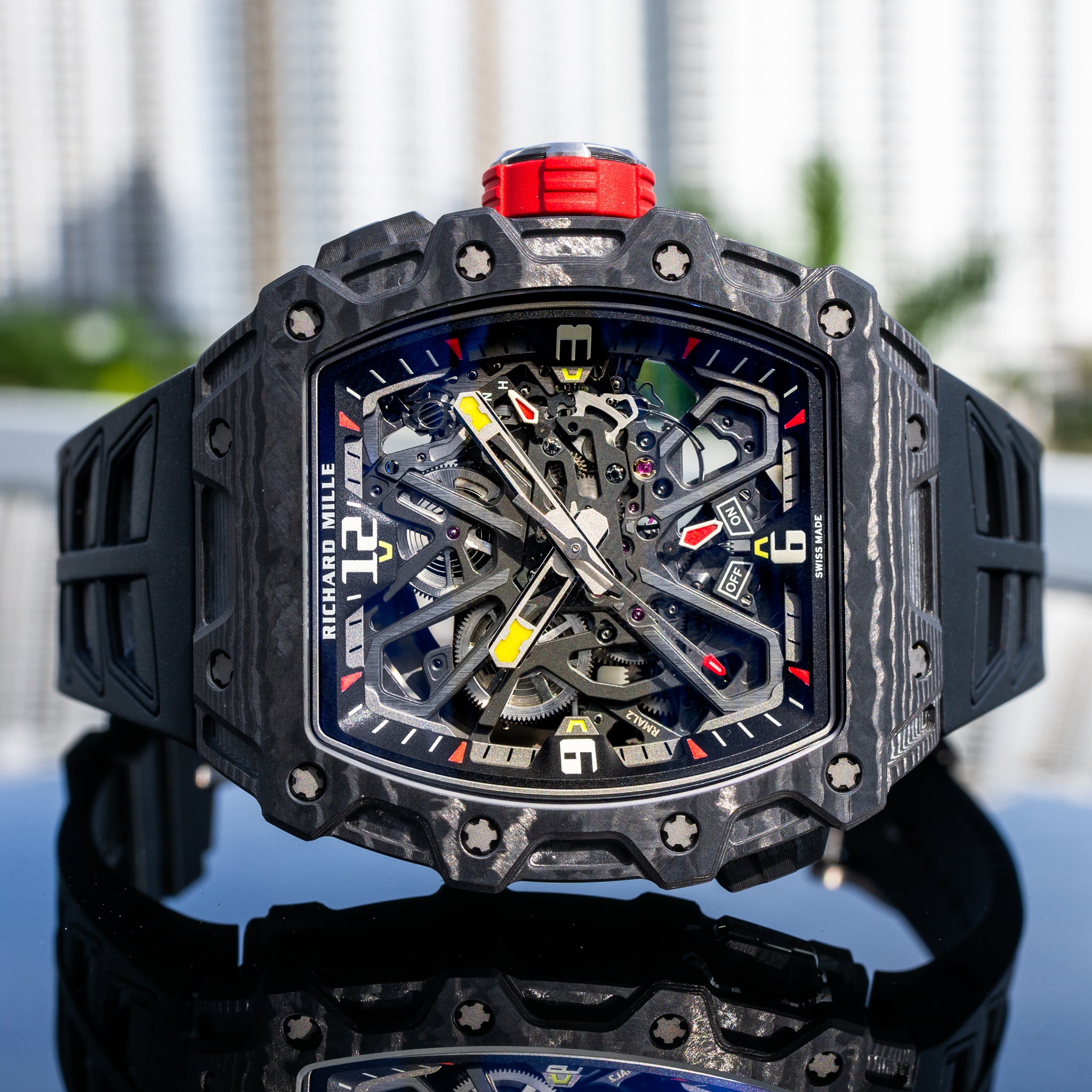 Richard Mille Unworn 2024 RM 35-03 Rafa Nadal Black Carbon / Quartz TPT