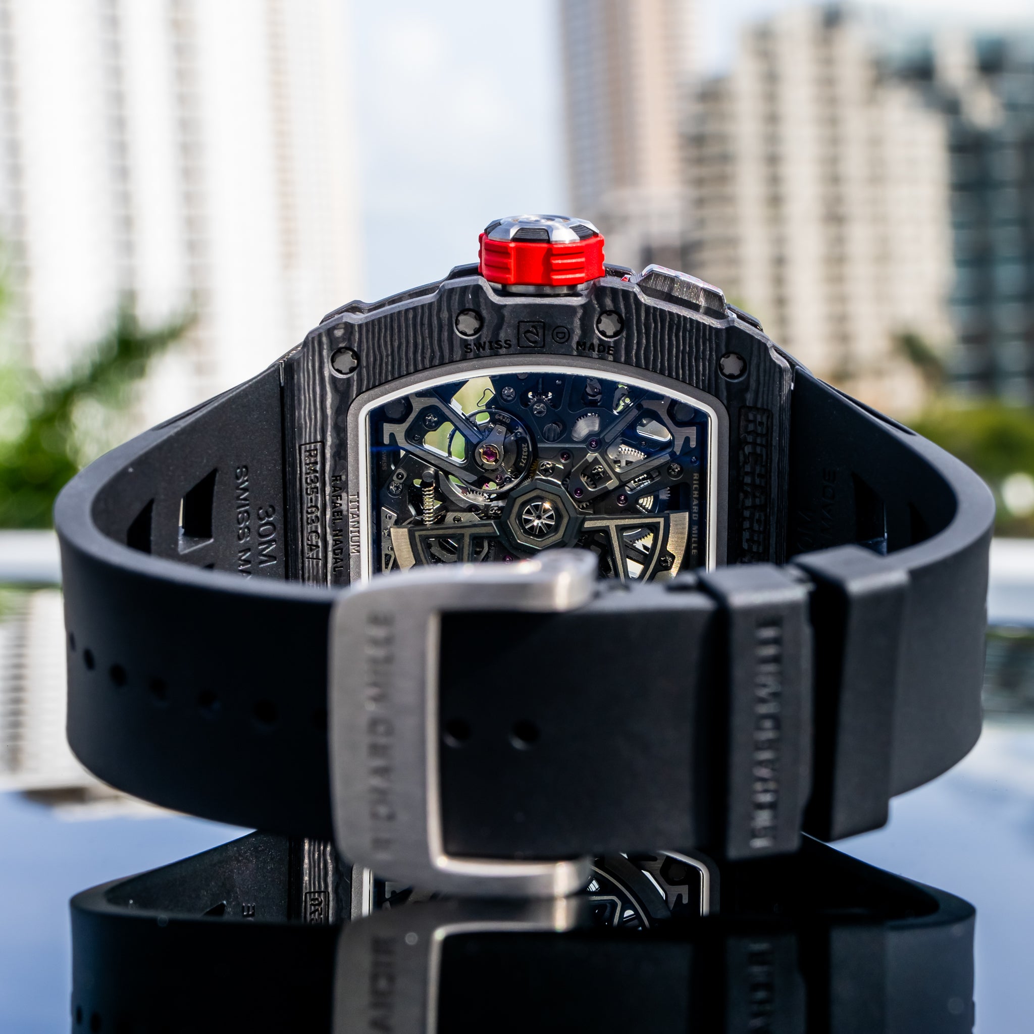 Richard Mille Unworn 2024 RM 35-03 Rafa Nadal Black Carbon / Quartz TPT