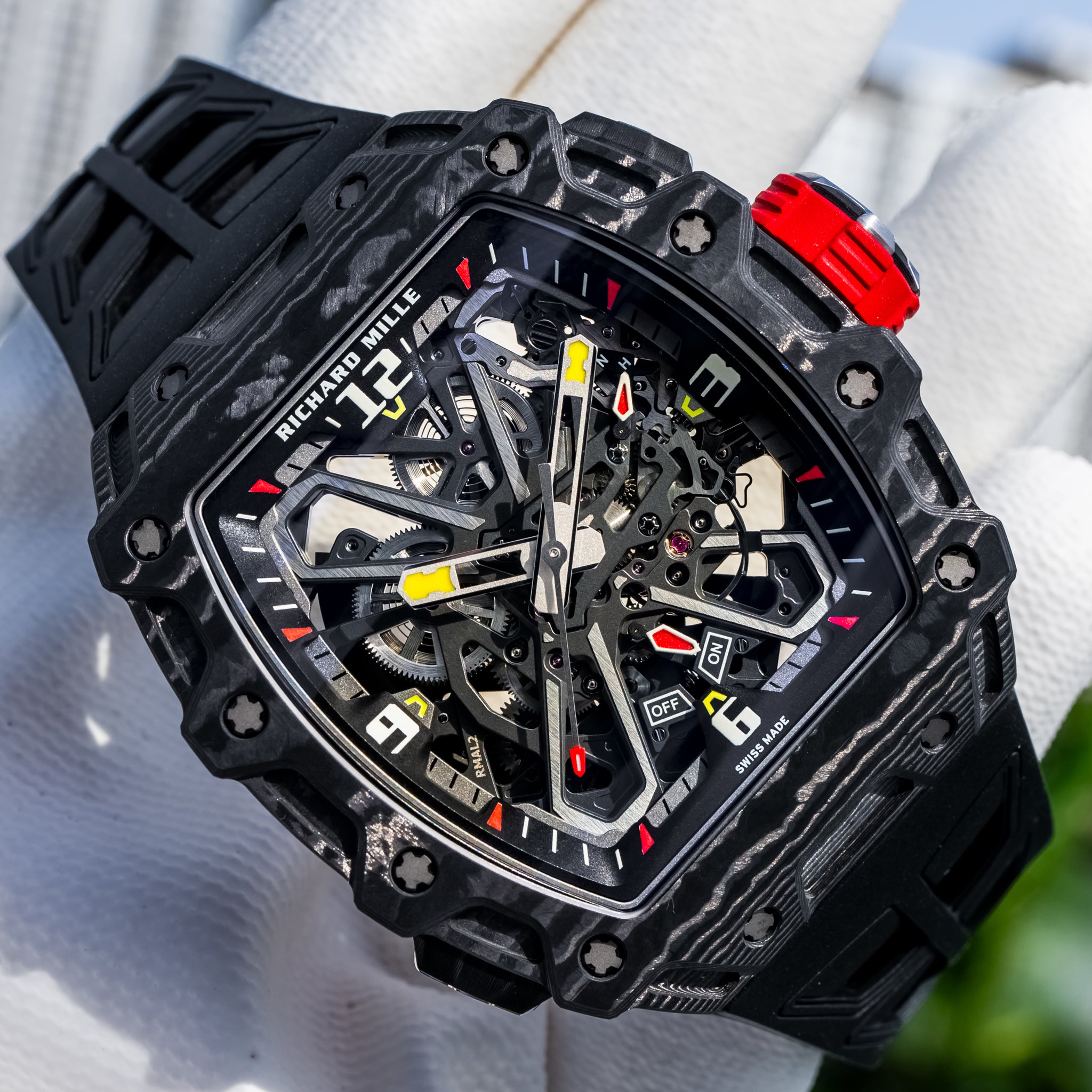 Richard Mille Unworn 2024 RM 35-03 Rafa Nadal Black Carbon / Quartz TPT
