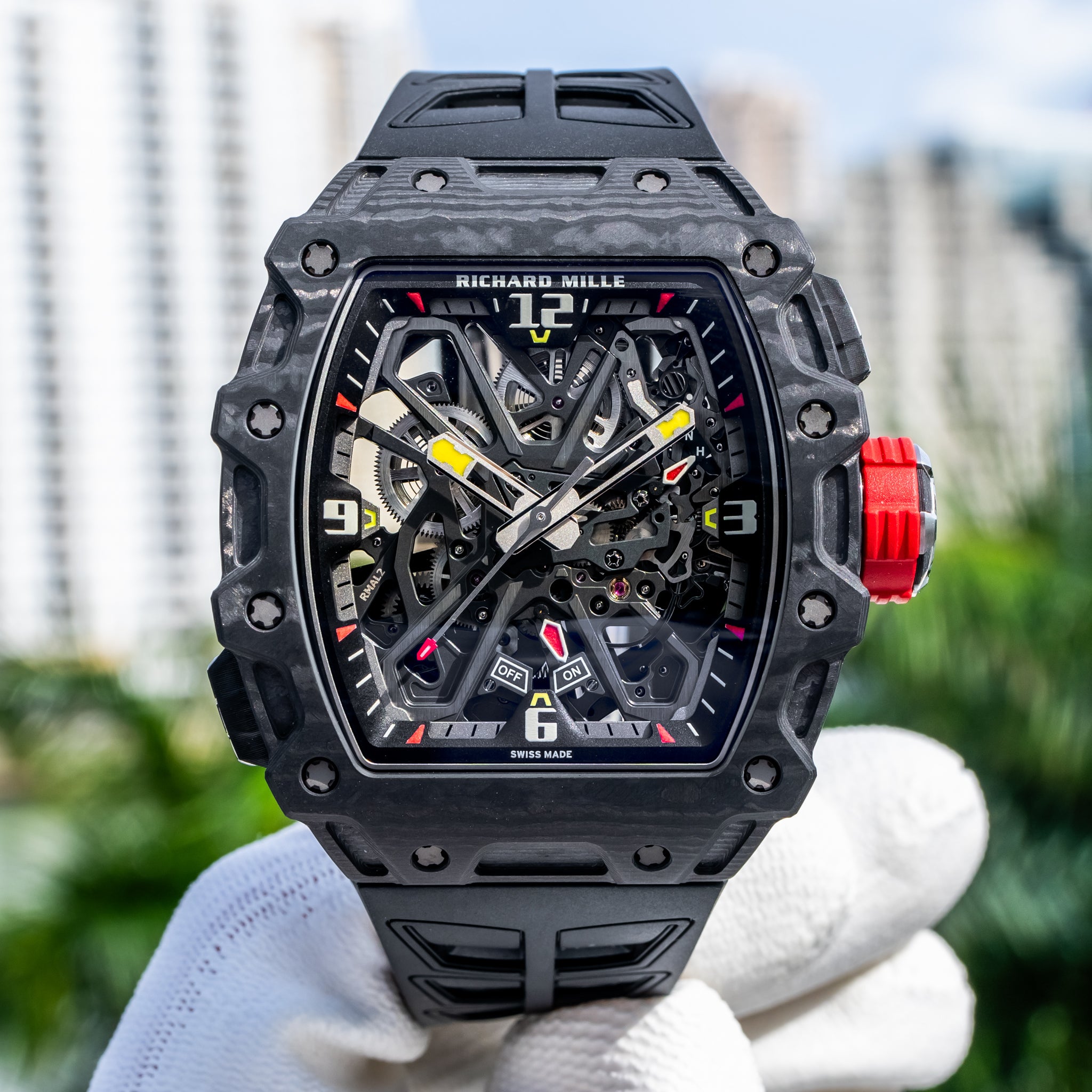 Richard Mille Unworn 2024 RM 35-03 Rafa Nadal Black Carbon / Quartz TPT
