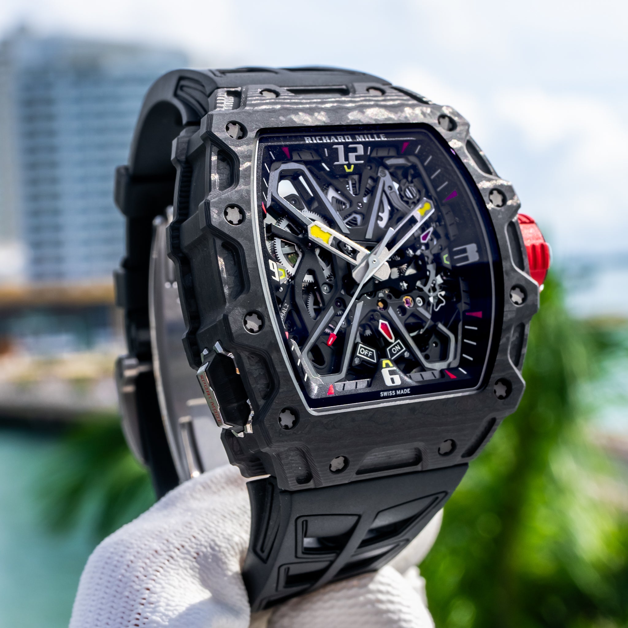 Richard Mille Unworn 2024 RM 35-03 Rafa Nadal Black Carbon / Quartz TPT