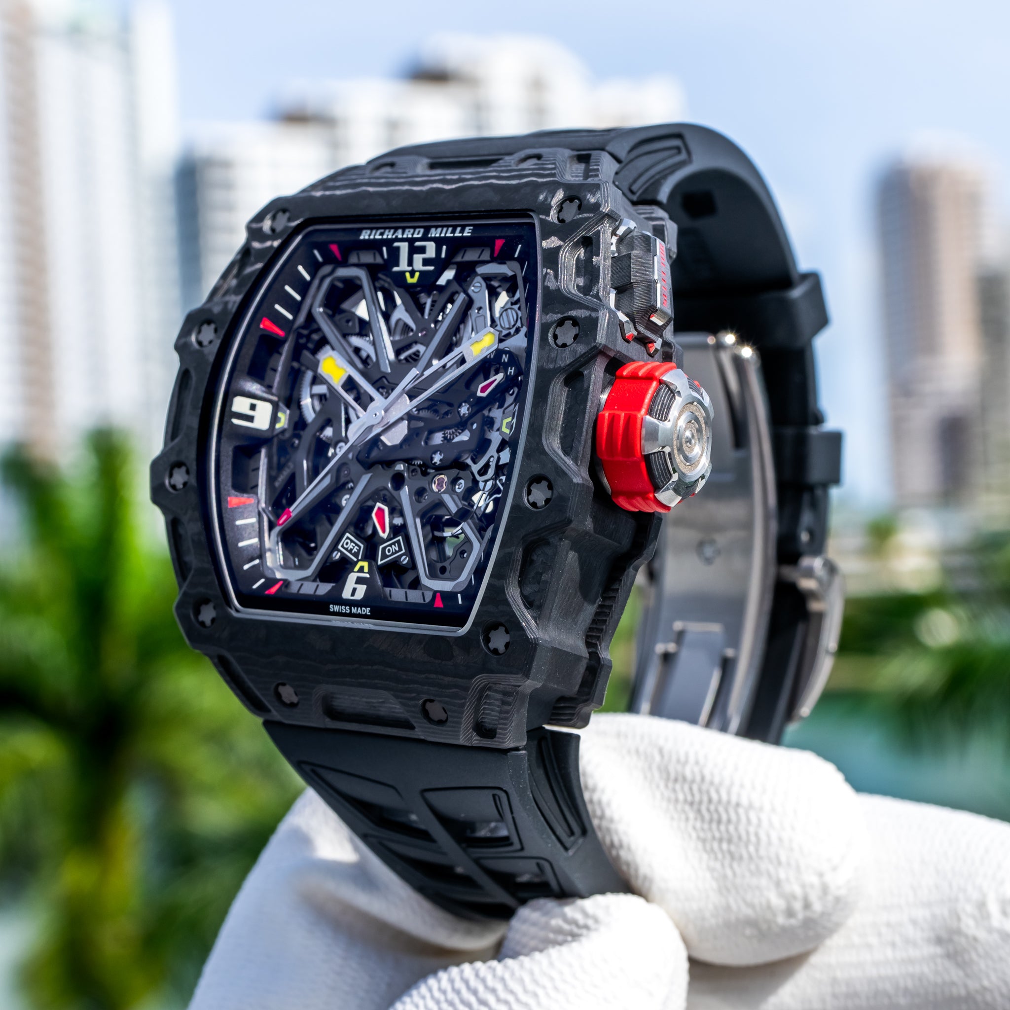 Richard Mille Unworn 2024 RM 35-03 Rafa Nadal Black Carbon / Quartz TPT