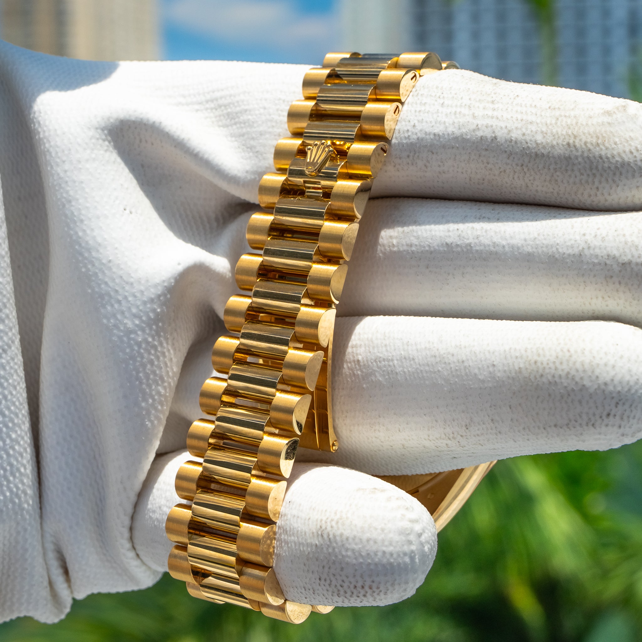 2024 Rolex Day-Date 228238A Yellow Gold Baguette 40mm