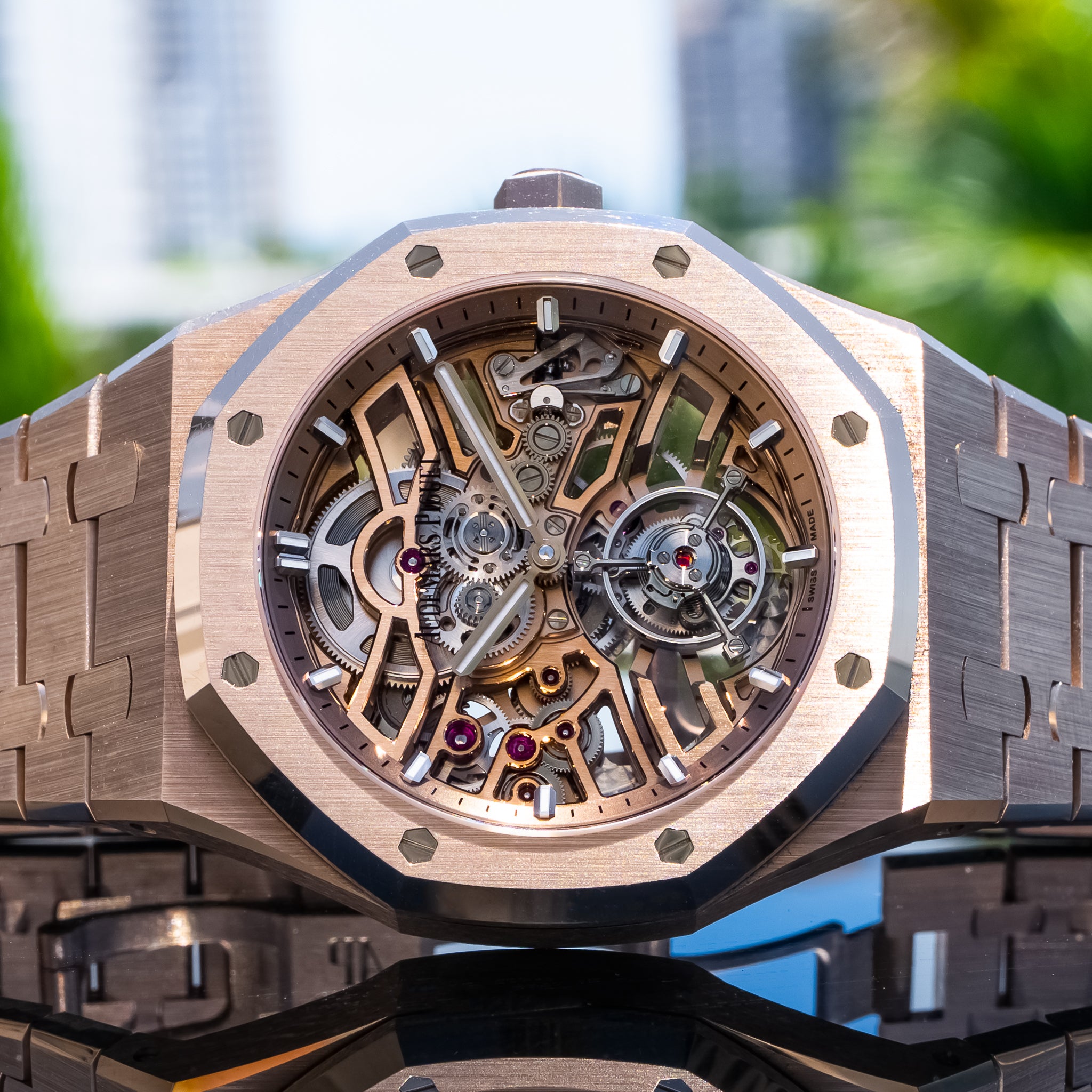 Audemars Piguet 26735SG Sand Gold Royal Oak Flying Tourbillon Openworked 41mm