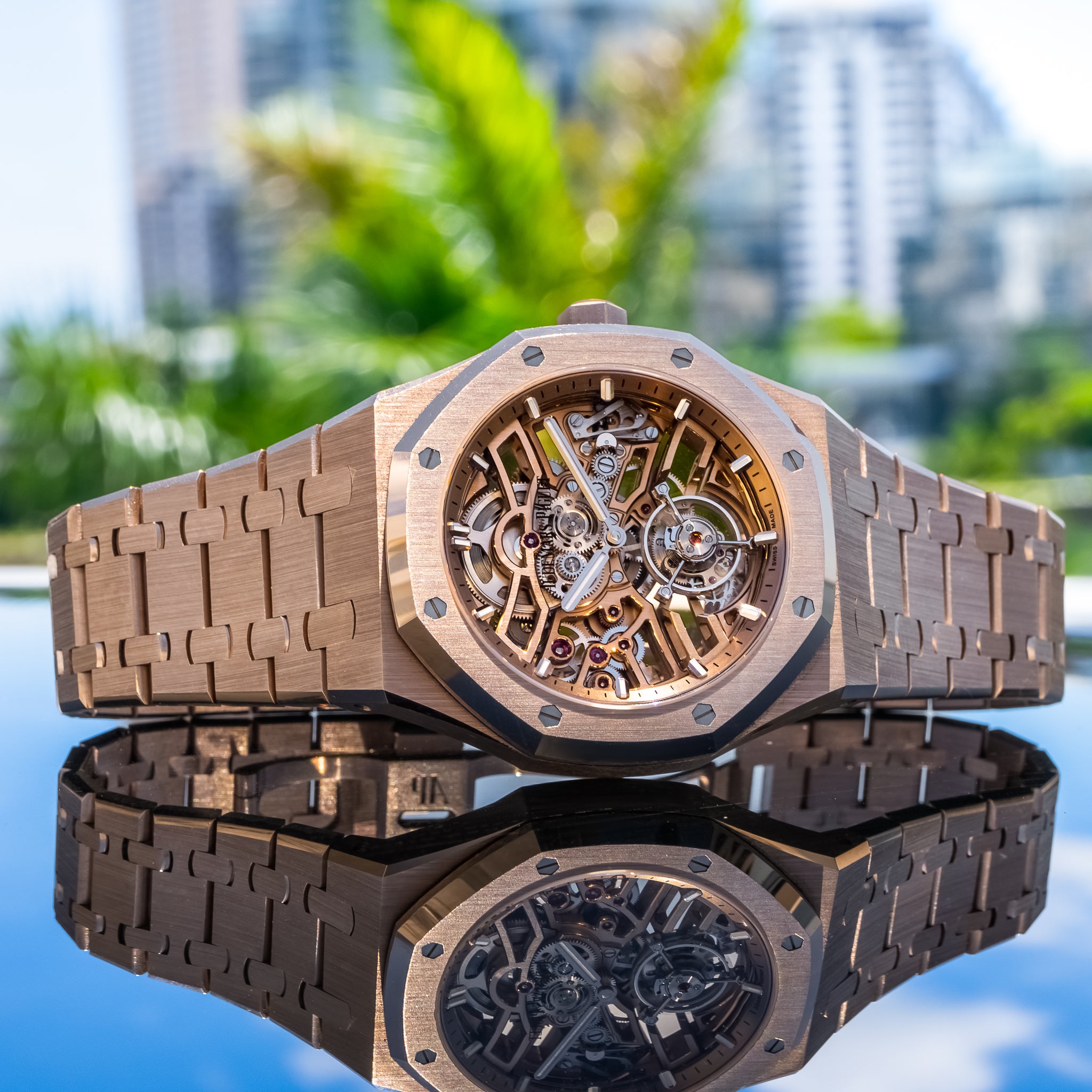 Audemars Piguet 26735SG Sand Gold Royal Oak Flying Tourbillon Openworked 41mm