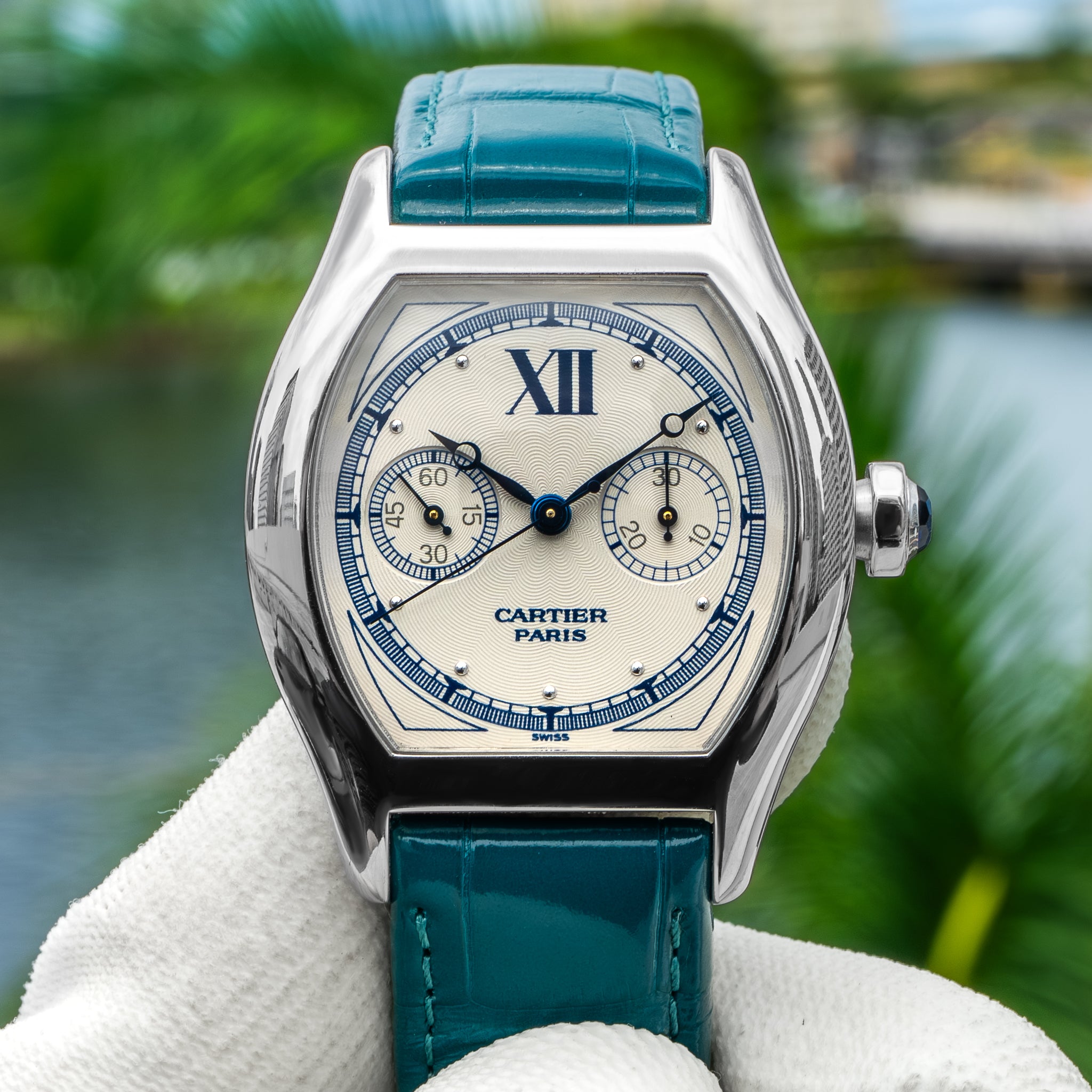 Cartier 2396 Tortue Monopusher 35mm x 45mm