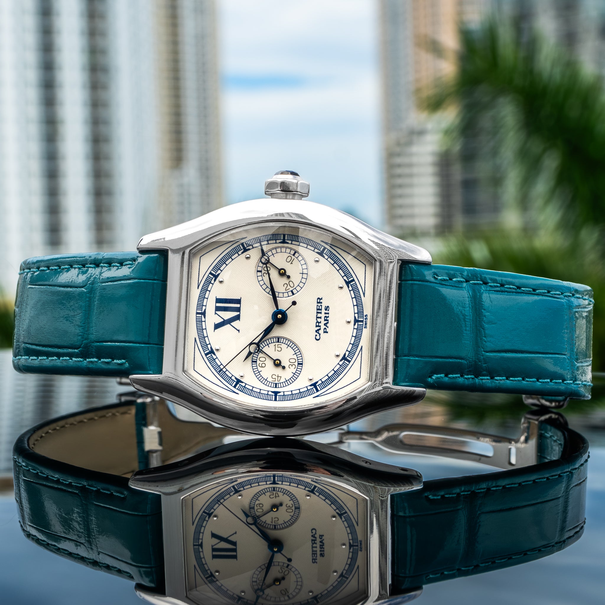 Cartier 2396 Tortue Monopusher 35mm x 45mm