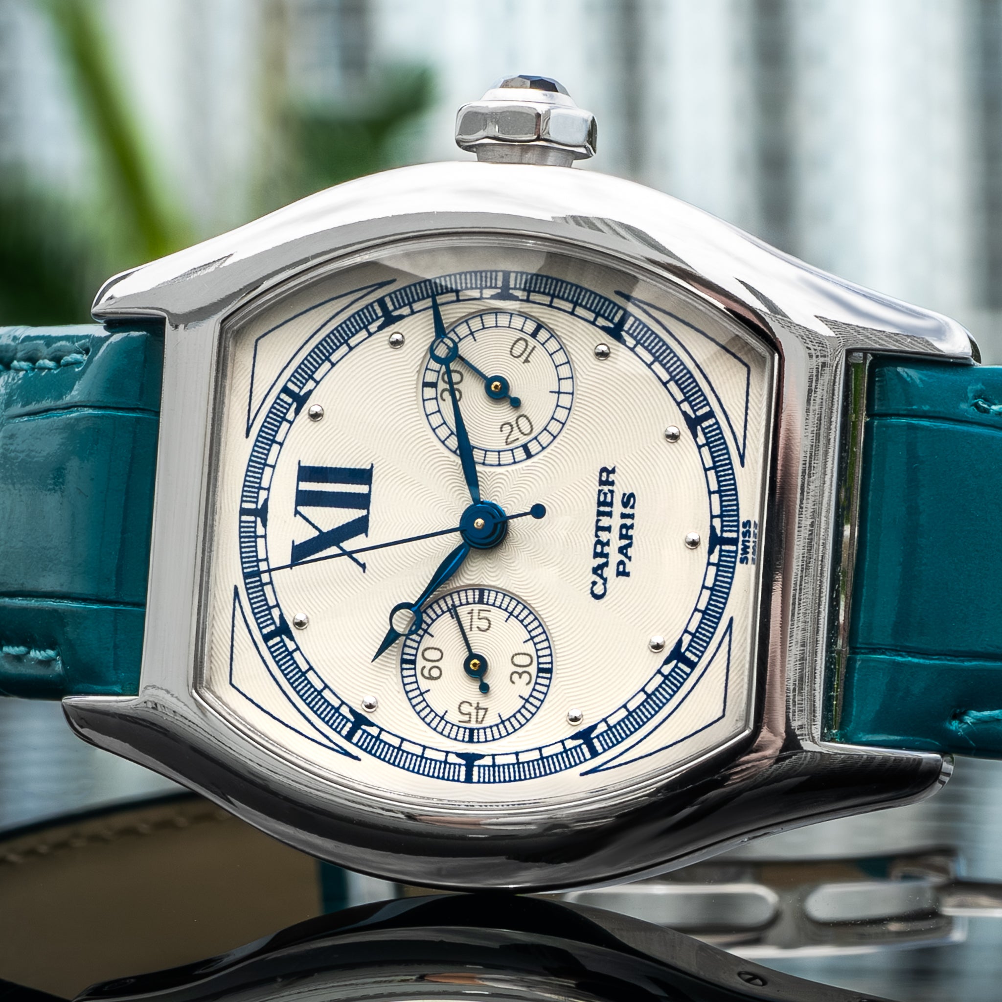 Cartier 2396 Tortue Monopusher 35mm x 45mm