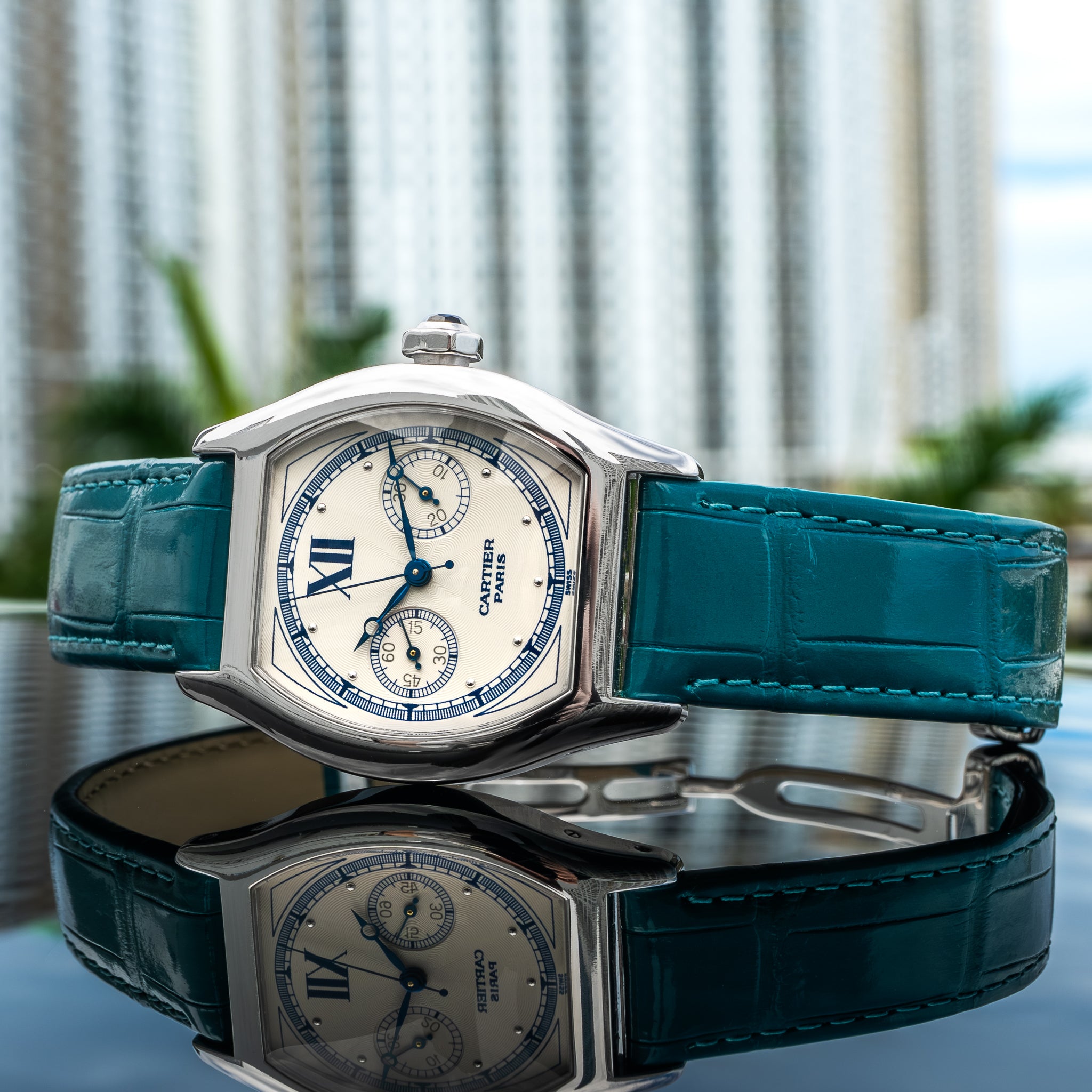 Cartier 2396 Tortue Monopusher 35mm x 45mm
