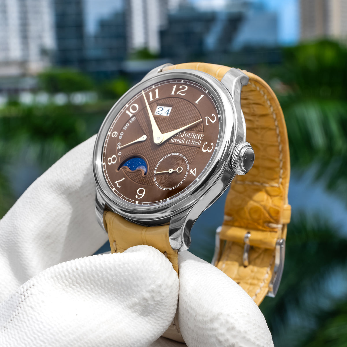 F.P. Journe AL2 Octa Automatique Lune Havana Dial 40mm
