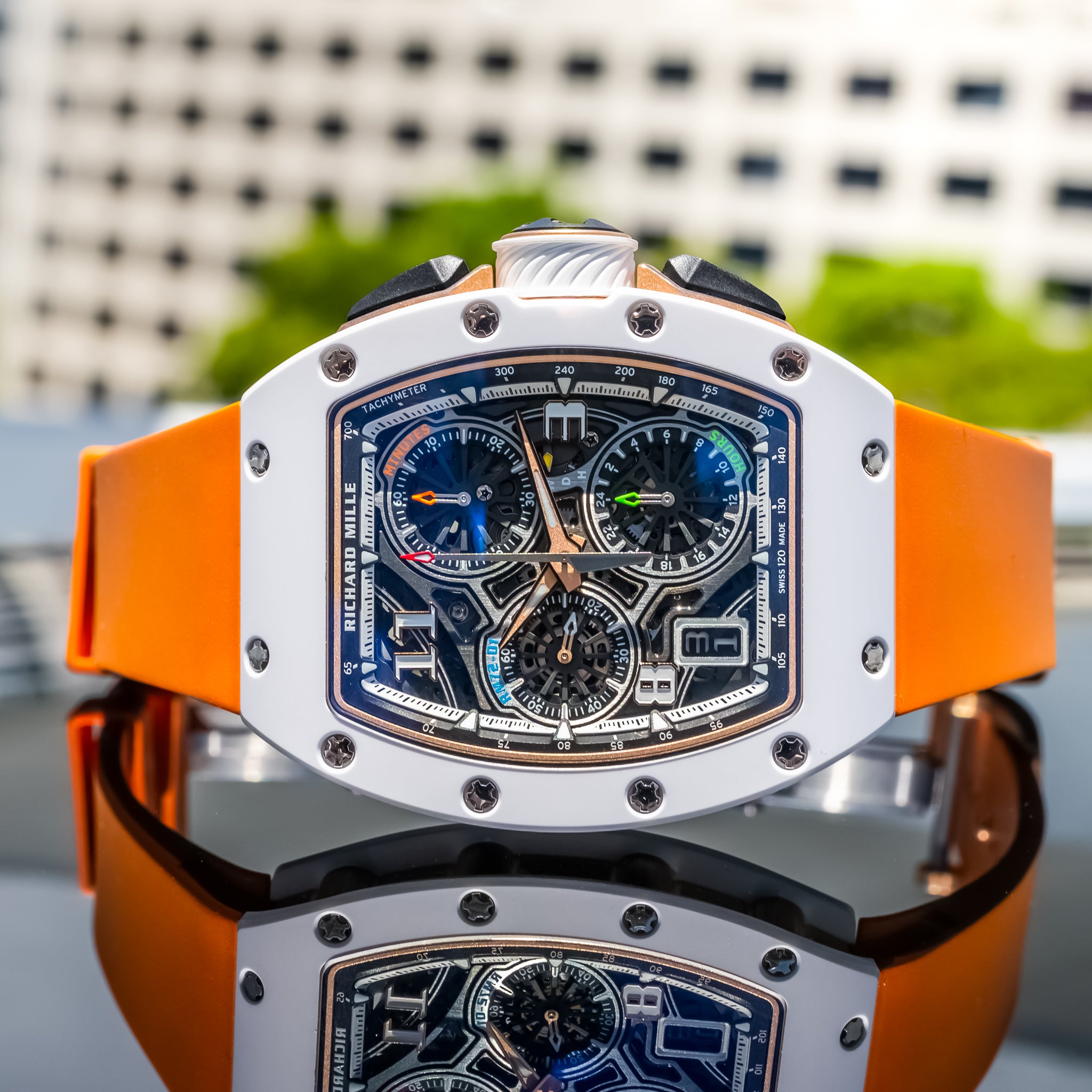 Richard Mille RM 72-01 Automatic Winding Lifestyle Flyback Chronograph Rose Gold / Ceramic