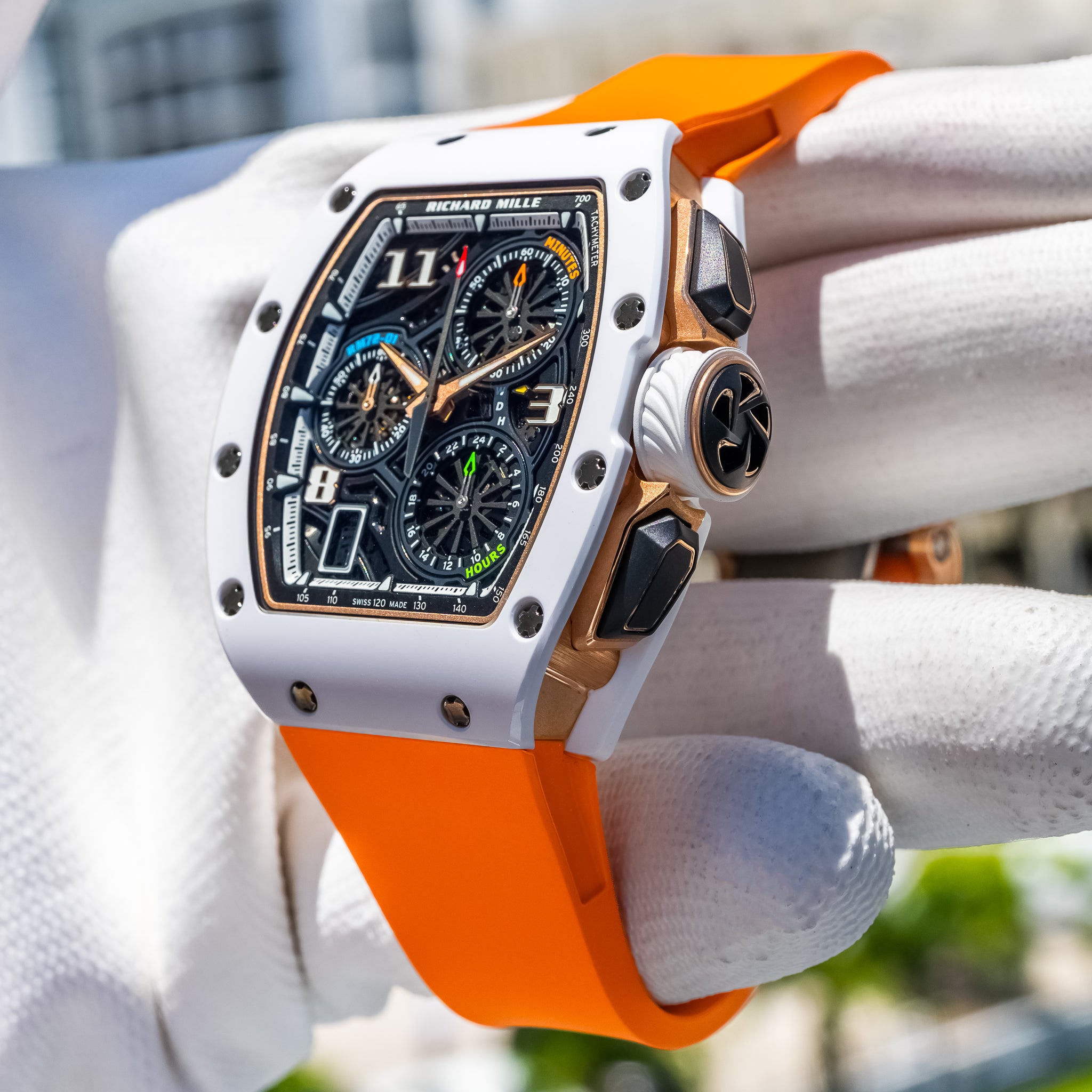 Richard Mille RM 72-01 Automatic Winding Lifestyle Flyback Chronograph Rose Gold / Ceramic